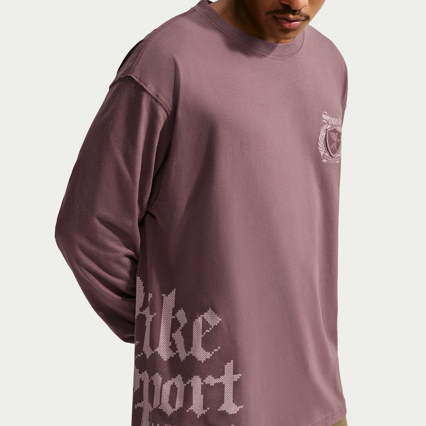 Мужская футболка Nike Sportswear Long-Sleeve, цвет: Tattoo — фото 3