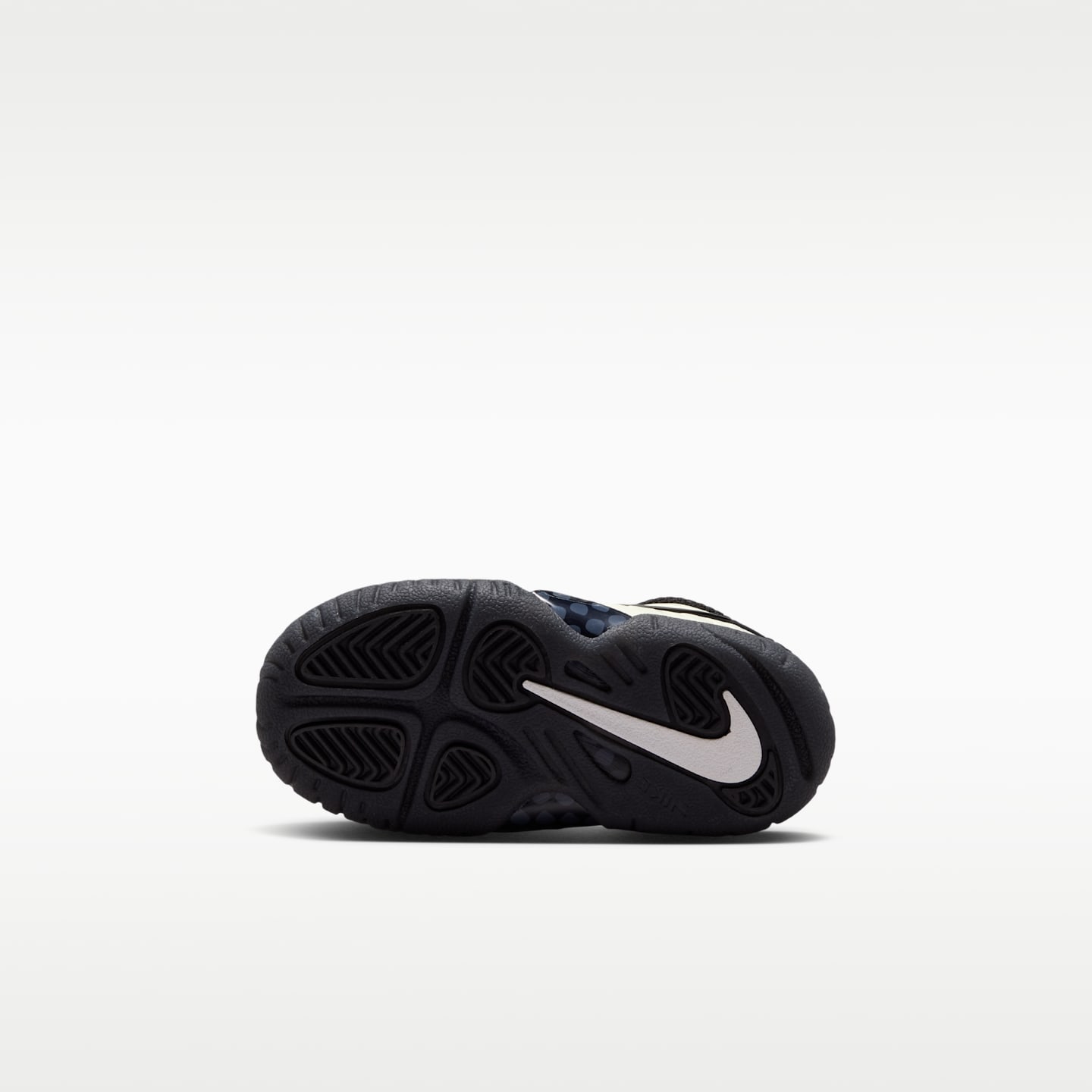 Детские кроссовки Nike Little Posite Pro Premium Baby/Toddler Shoes, цвет: Снежный белый / Чёрный — фото 2