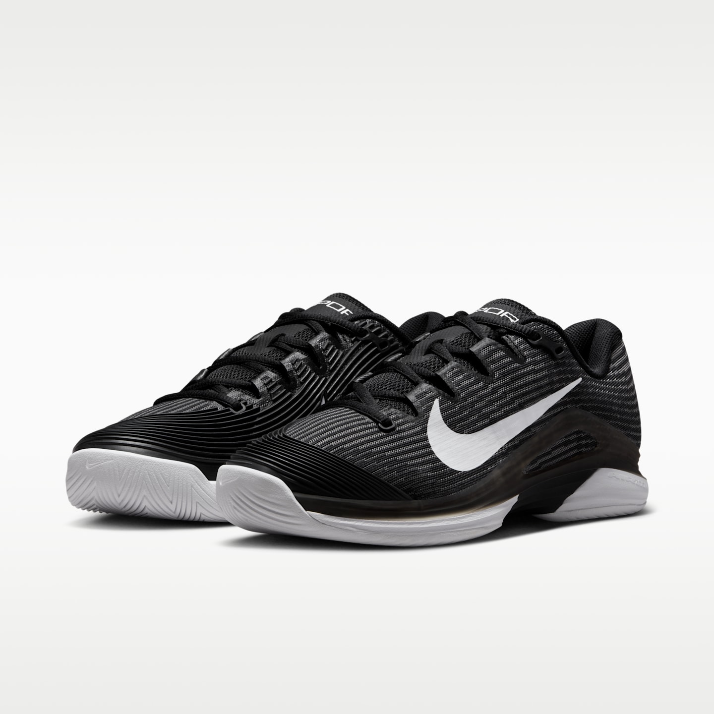 Женские кроссовки Nike Vapor 12 Clay Court Tennis Shoes, цвет: Чёрный / Серый — фото 5