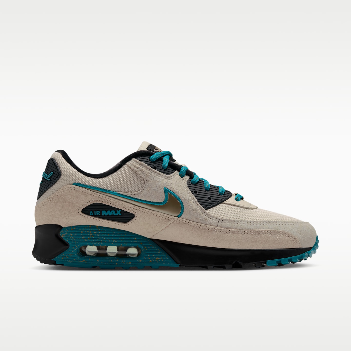 Мужские кроссовки Nike Air Max 90 (Jacksonville Jaguars) NFL, цвет: Натуральный / Чёрный — фото 3