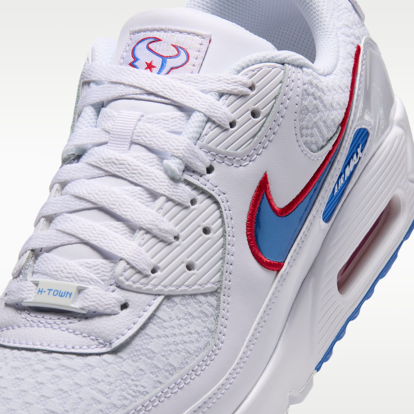 Мужские кроссовки Nike Air Max 90 (Houston Texans) NFL, цвет: Белый / Синий — фото 7