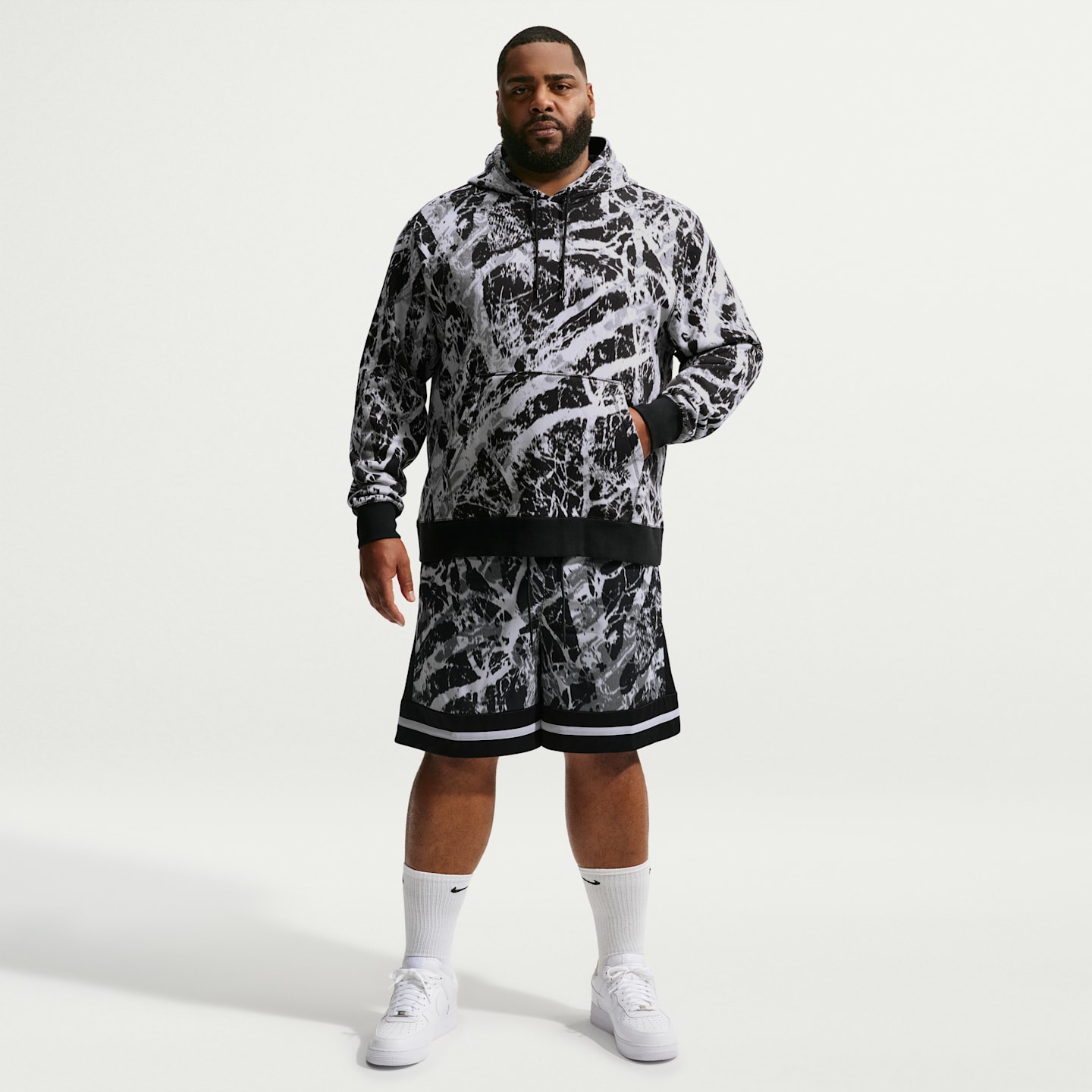 Мужское баскетбольное худи Nike Ja Club, цвет: Чёрный — фото 10