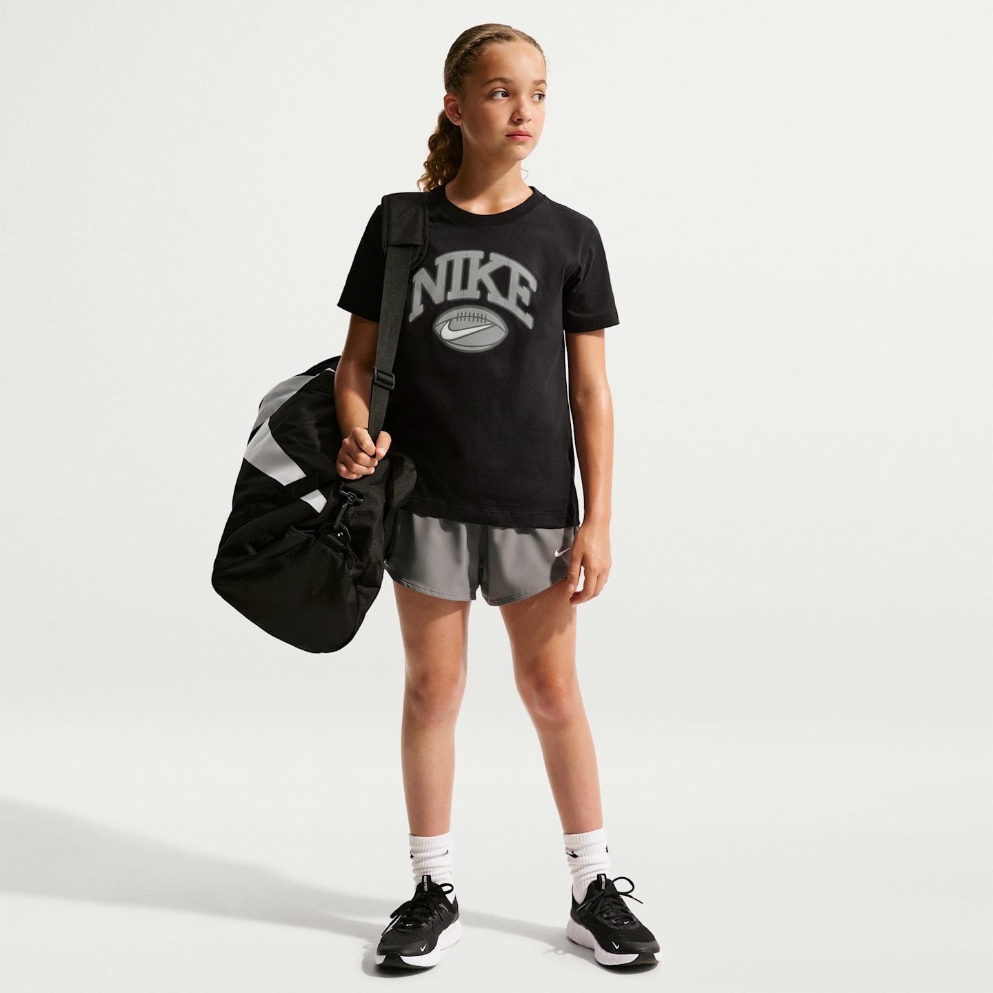 Детская футболка Nike для американского футбола, цвет: Чёрный — фото 6