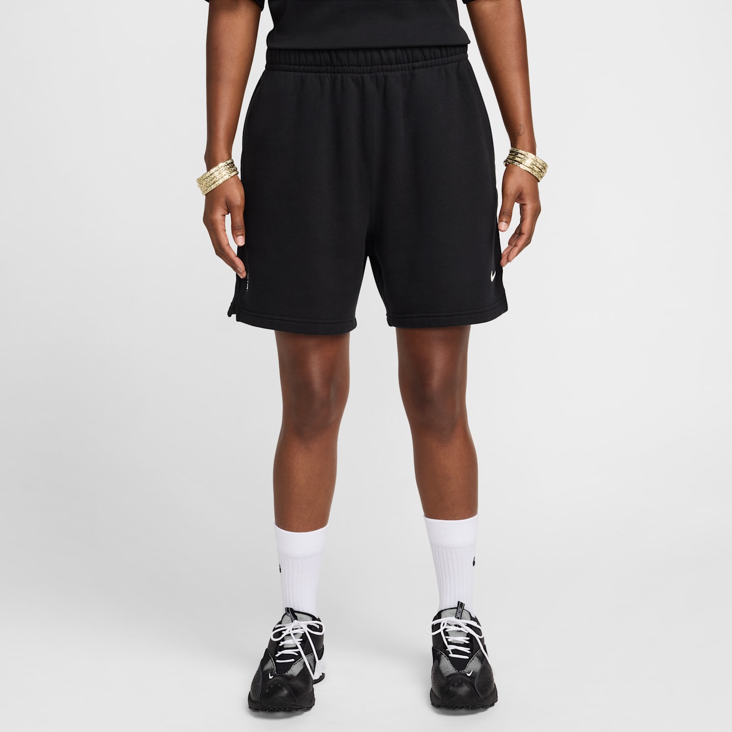Флисовые шорты Nike Nocta Cardinal, цвет: Чёрный / Бирюзовый — фото 3