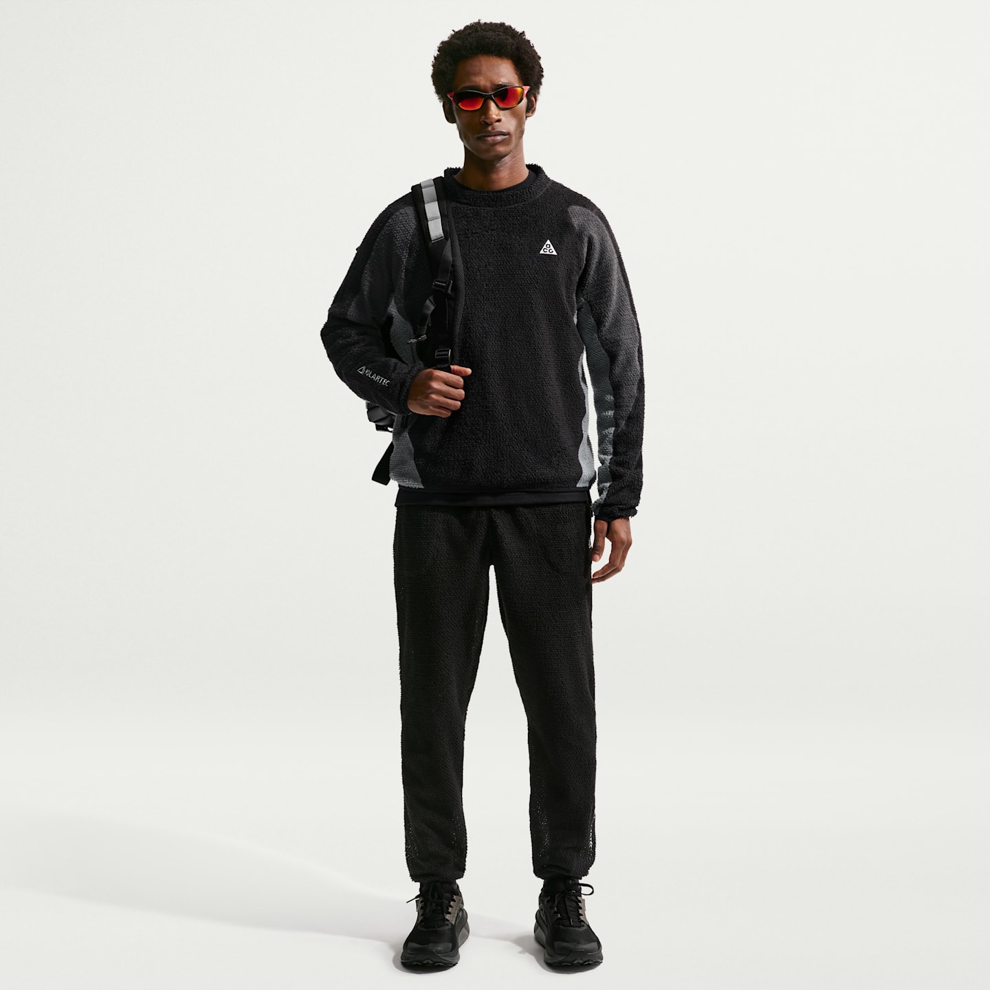 Женский топ Nike ACG Wolf Lichen Crew-Neck Top, цвет: Чёрный / Антрацитовый — фото 4