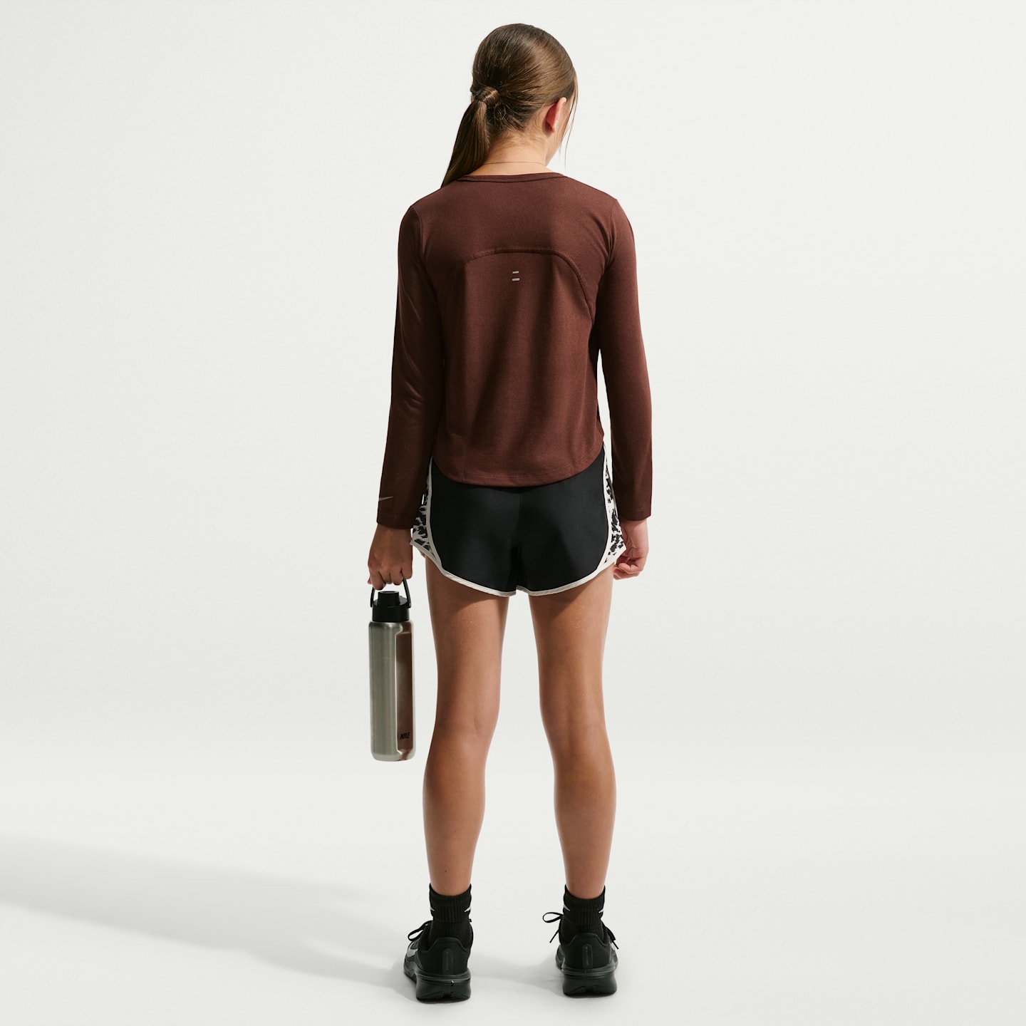 Топ Nike Tempo Dri-FIT Long-Sleeve Running Top для девочек, цвет: Mystic Dates/Mystic Dates — фото 5