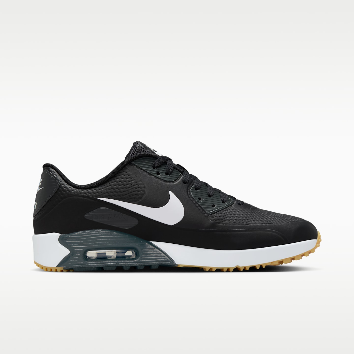 Женские кроссовки Nike Air Max 90 G Golf Shoes, цвет: Чёрный / Белый — фото 3