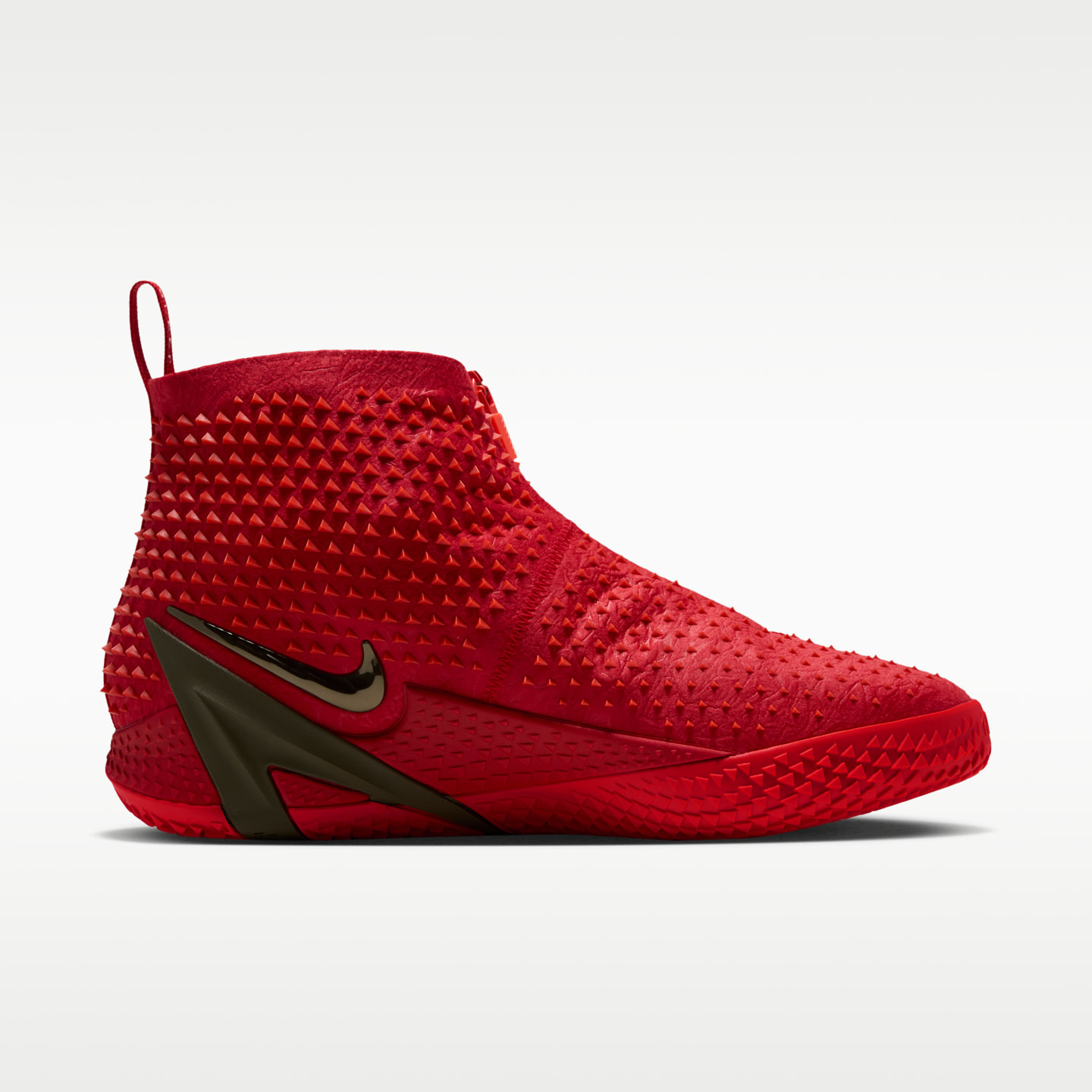 Мужские кроссовки Nike Ja 4 High "Zombie" Basketball, цвет: Красный / Яркий малиновый — фото 3