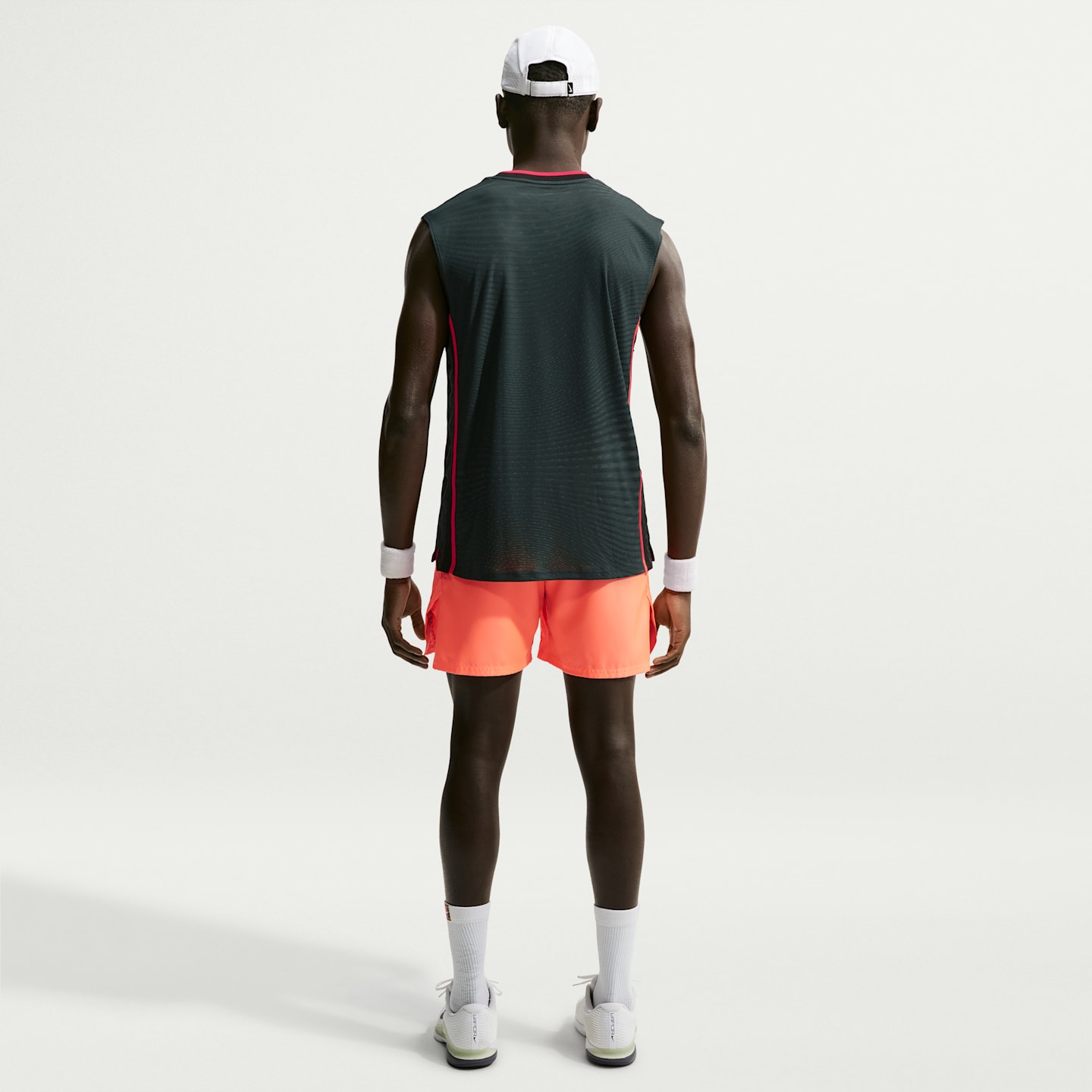 Мужской топ Nike NikeCourt Slam Aero-FIT Tennis, цвет: Чёрный еловый / Белый — фото 5