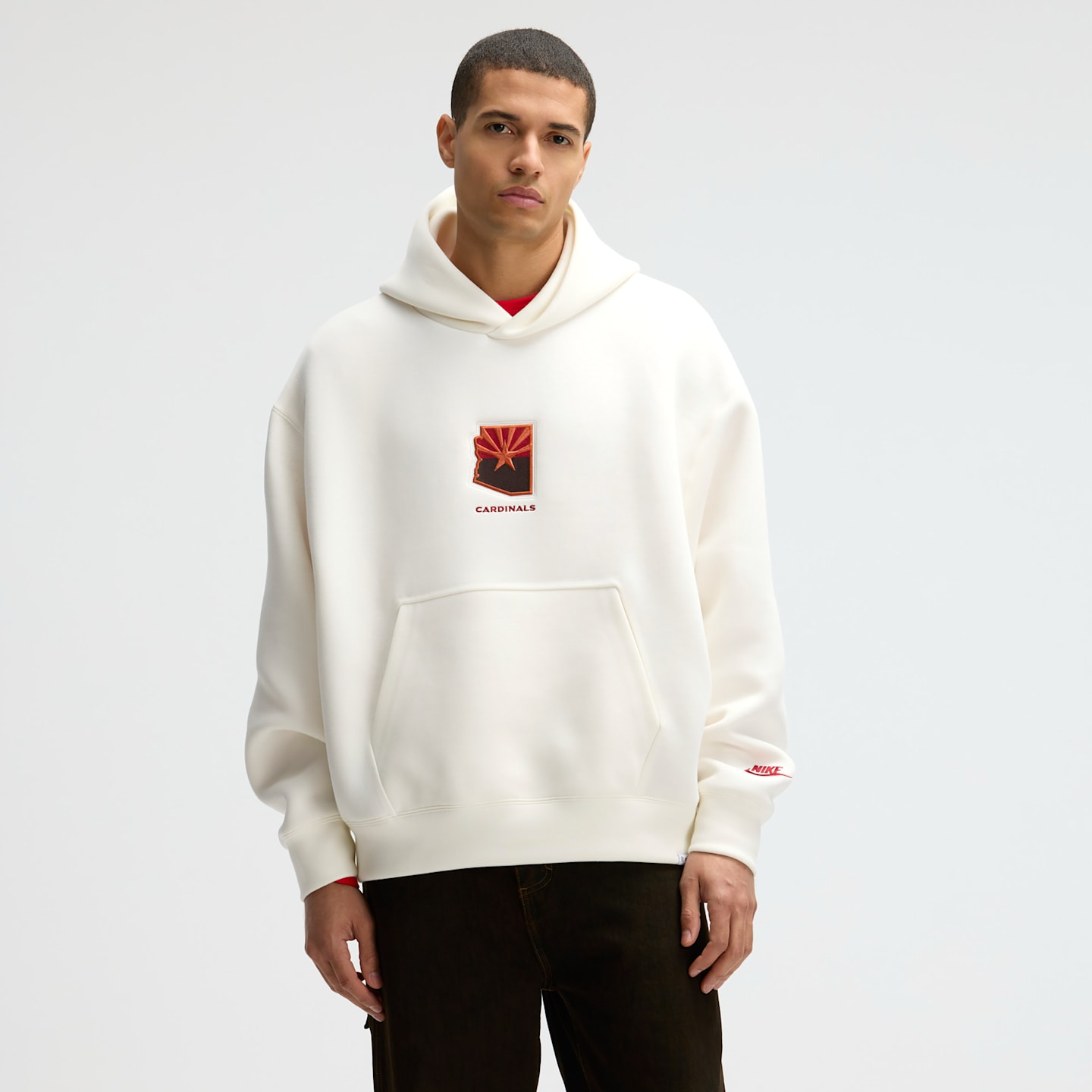 Мужское худи Nike Arizona Cardinals Rivalries Collection Oversized Tech Fleece NFL, цвет: Кремовый