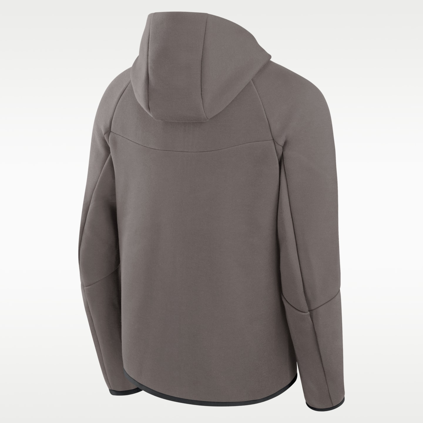 Мужская куртка Nike Los Angeles Dodgers Tech Fleece MLB Full-Zip Hooded, цвет: Коричневый / Чёрный — фото 2