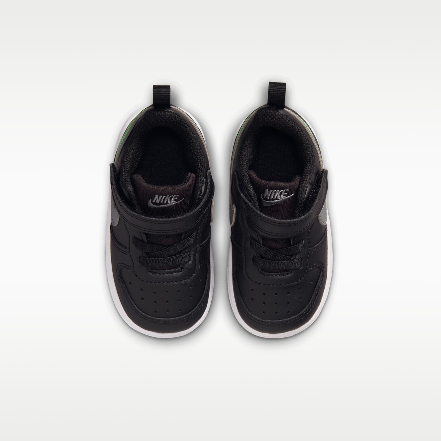 Детские кроссовки Nike Court Borough Low Baby/Toddler, цвет: Чёрный / Дымчатый серый — фото 4