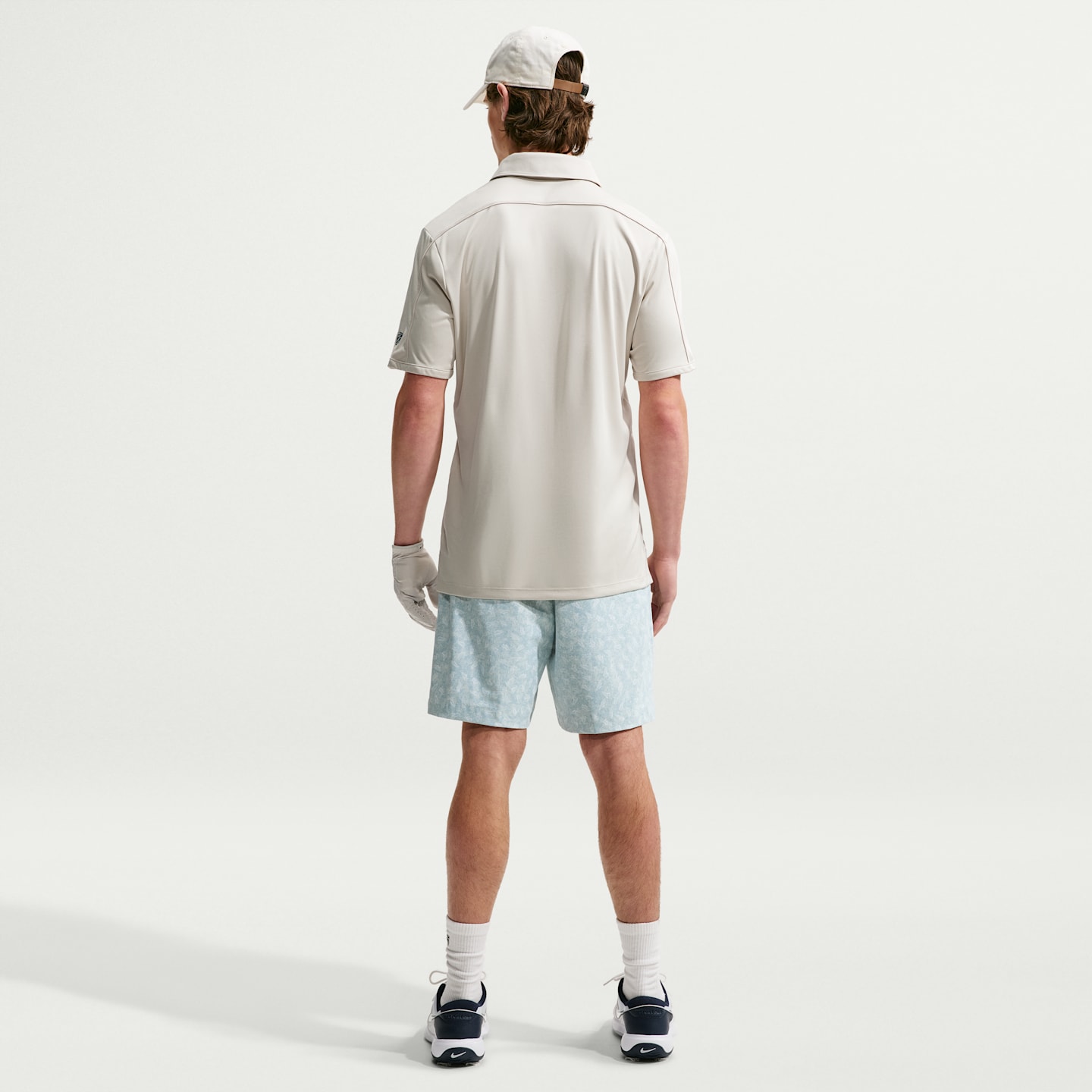 Мужские шорты для гольфа Nike Par Dri-FIT с принтом, цвет: Белый / Еловый — фото 5