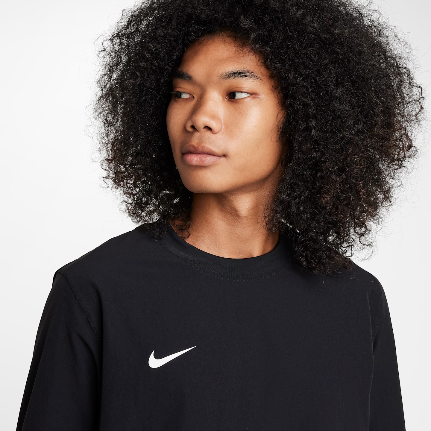 Мужской пуловер Nike Player Dri-FIT с круглым вырезом, цвет: Чёрный / Белый — фото 3