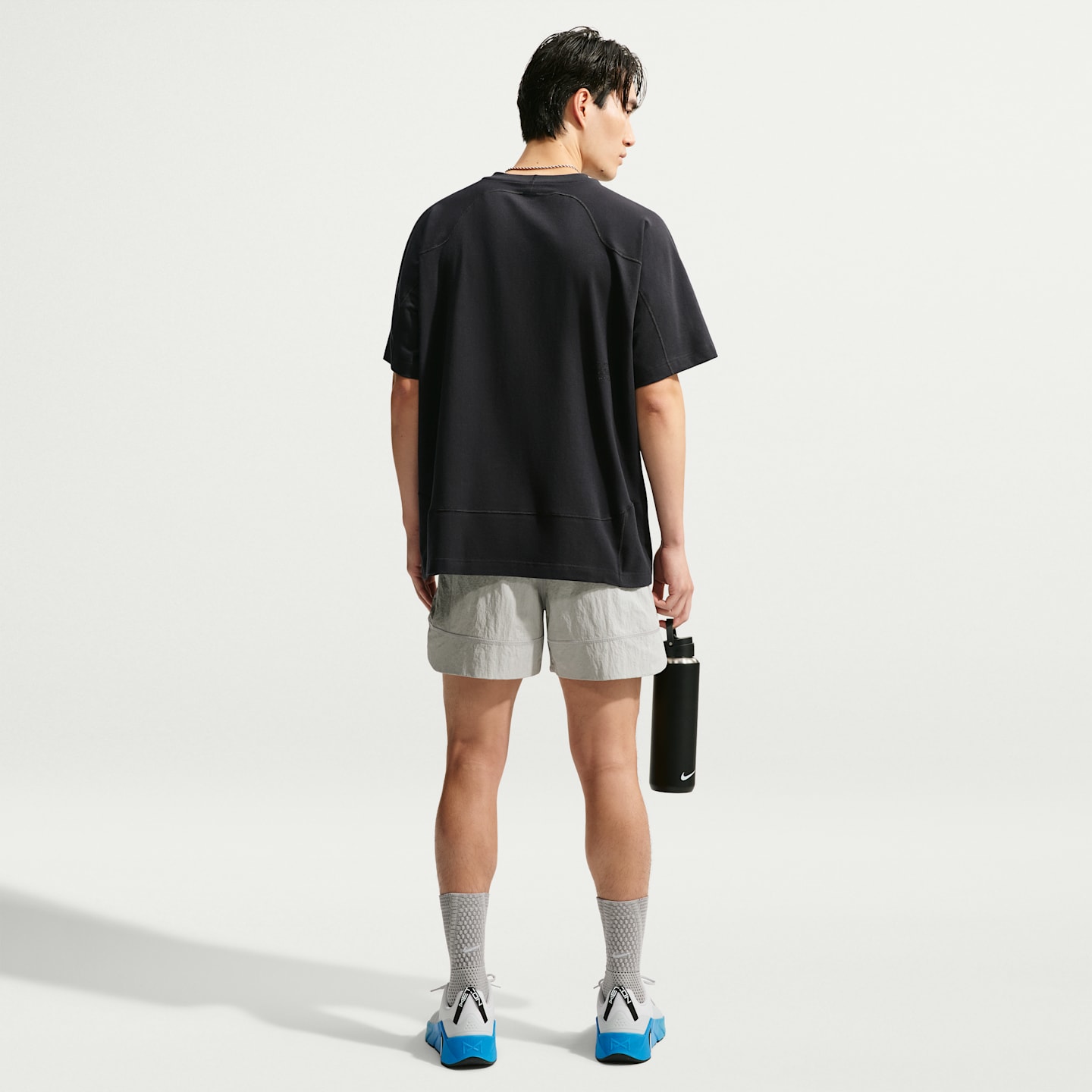 Мужская футболка Nike N.A.C. Dri-FIT оверсайз, цвет: Чёрный — фото 5