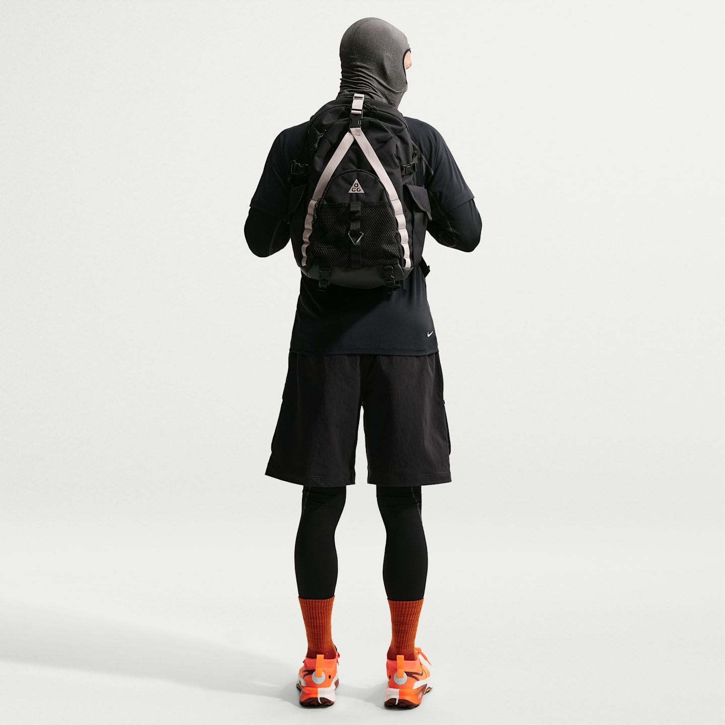 Мужская термофутболка Nike ACG Wildsee Dri-FIT с коротким рукавом, цвет: Чёрный / Антрацитовый — фото 5