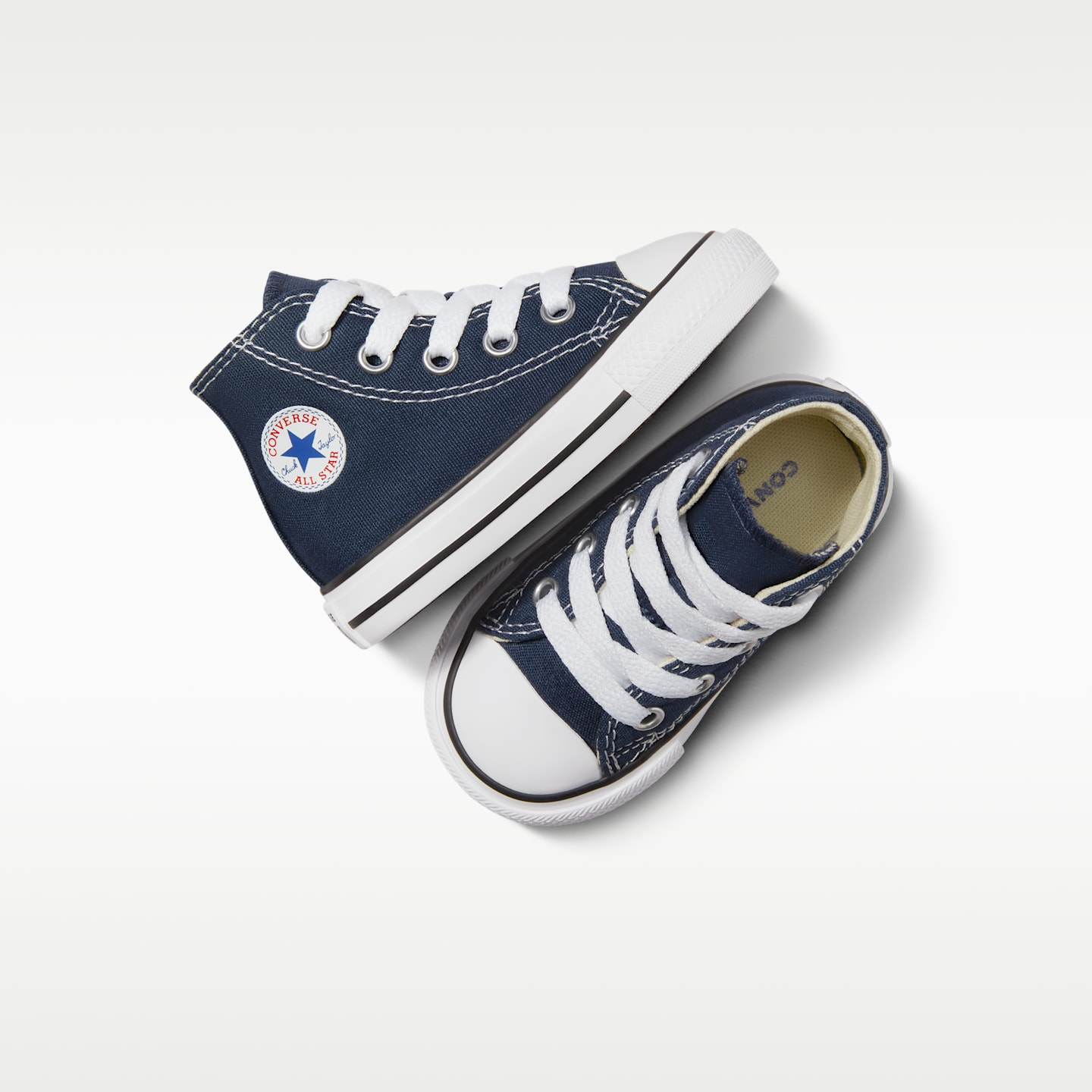 Детские кроссовки Nike Converse Chuck Taylor All Star High Top Infant/Toddler Shoe, цвет: Тёмно-синий — фото 4