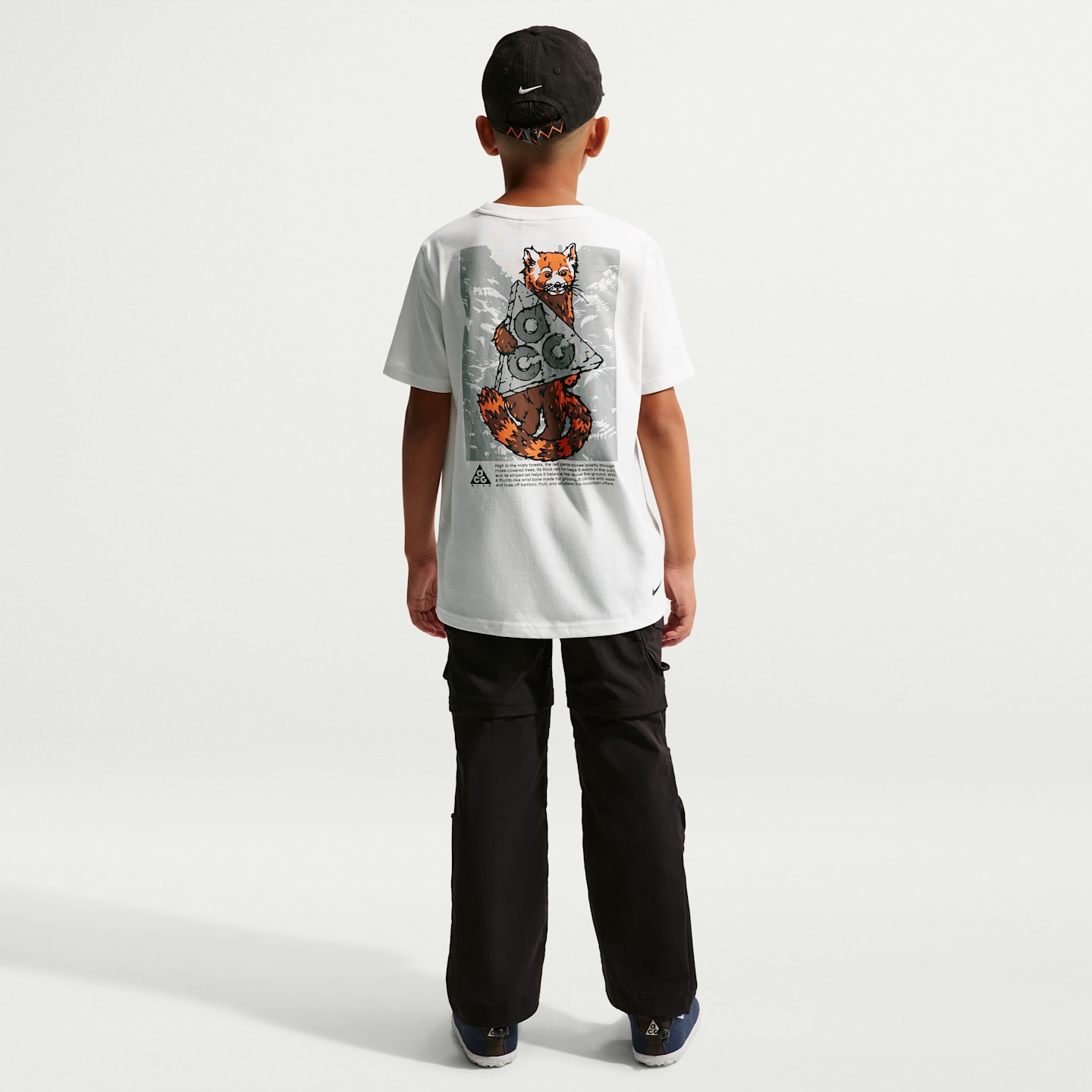 Детская футболка Nike ACG Dri-FIT Red Panda, цвет: Снежный белый — фото 5