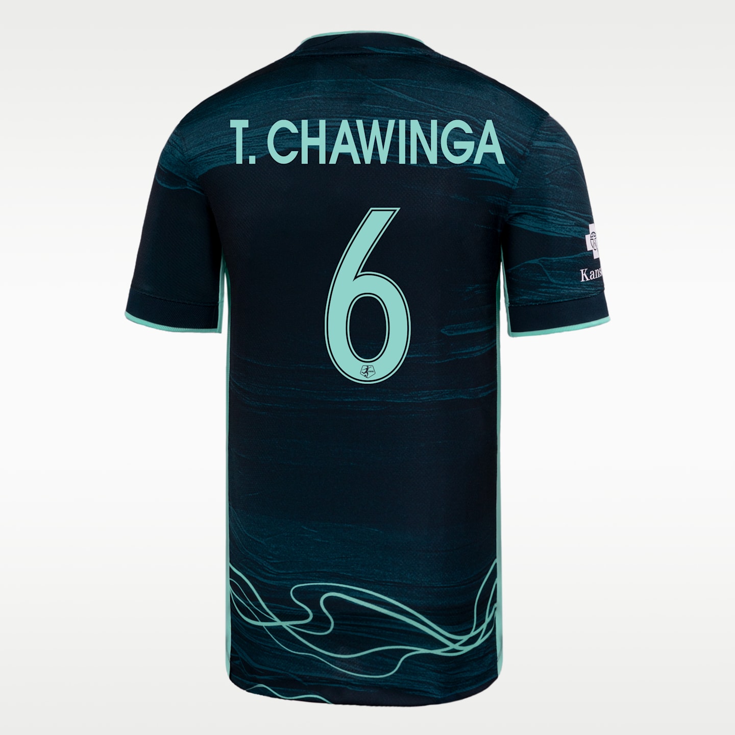 Детское игровое джерси Nike Temwa Chawinga Kansas City Current Nwsl, цвет: Тёмный обсидиановый — фото 2