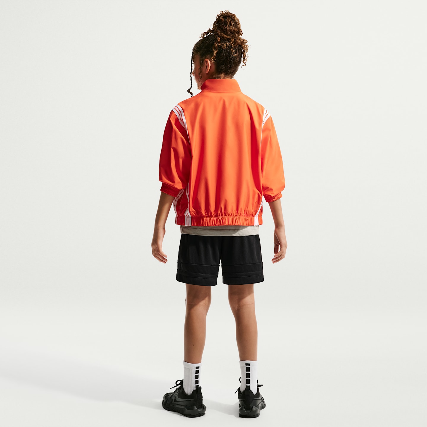 Детские баскетбольные игровые шорты Nike Dri-FIT, цвет: Чёрный / Белый — фото 7