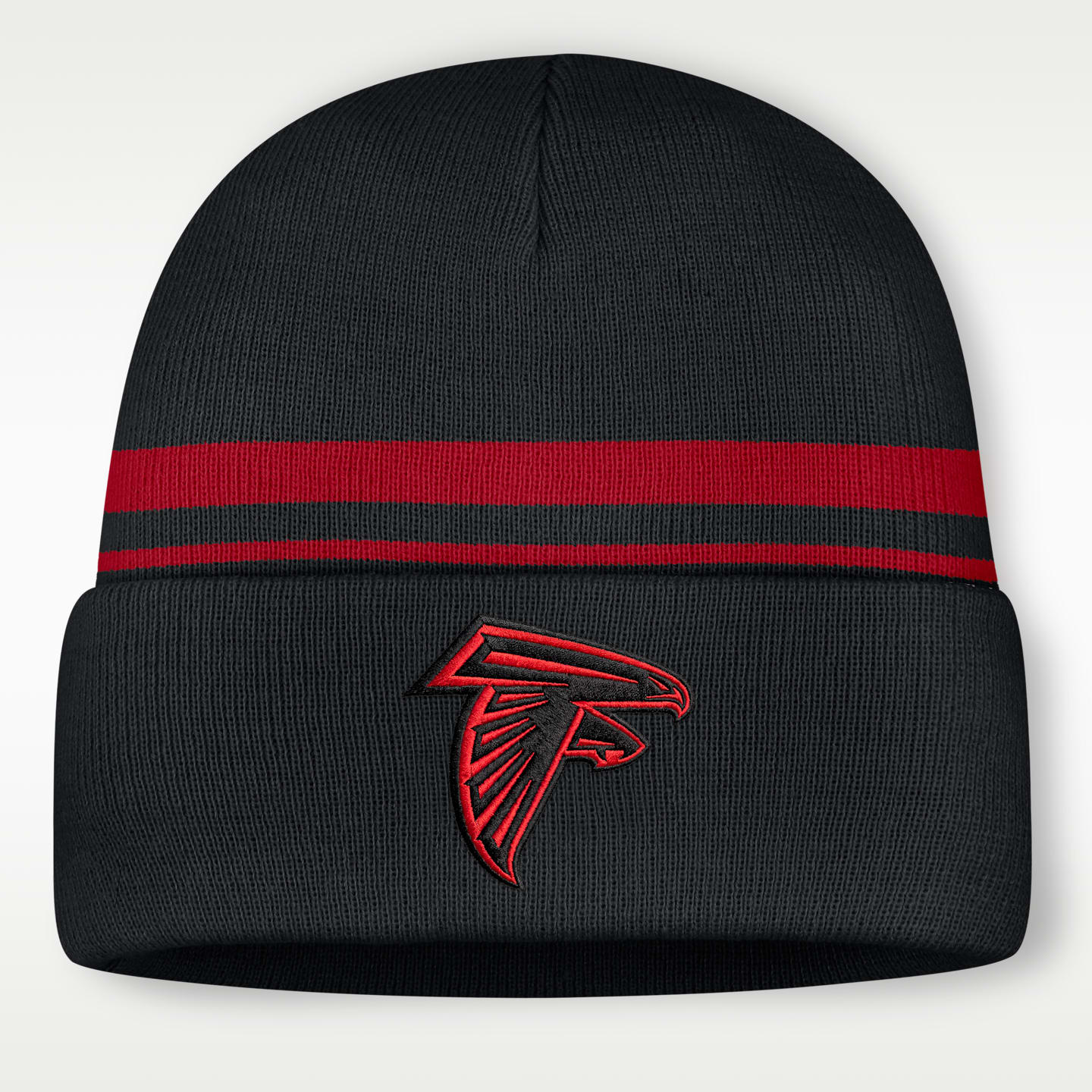Мужская шапка-бини с отворотом Nike Atlanta Falcons Primetime Utility NFL, цвет: Чёрный — фото 1