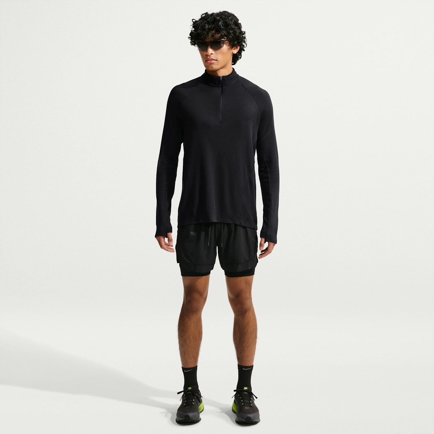 Мужские кроссовки NikeLab Running Wool-Blend Mid Layer, цвет: Чёрный / Антрацитовый — фото 4