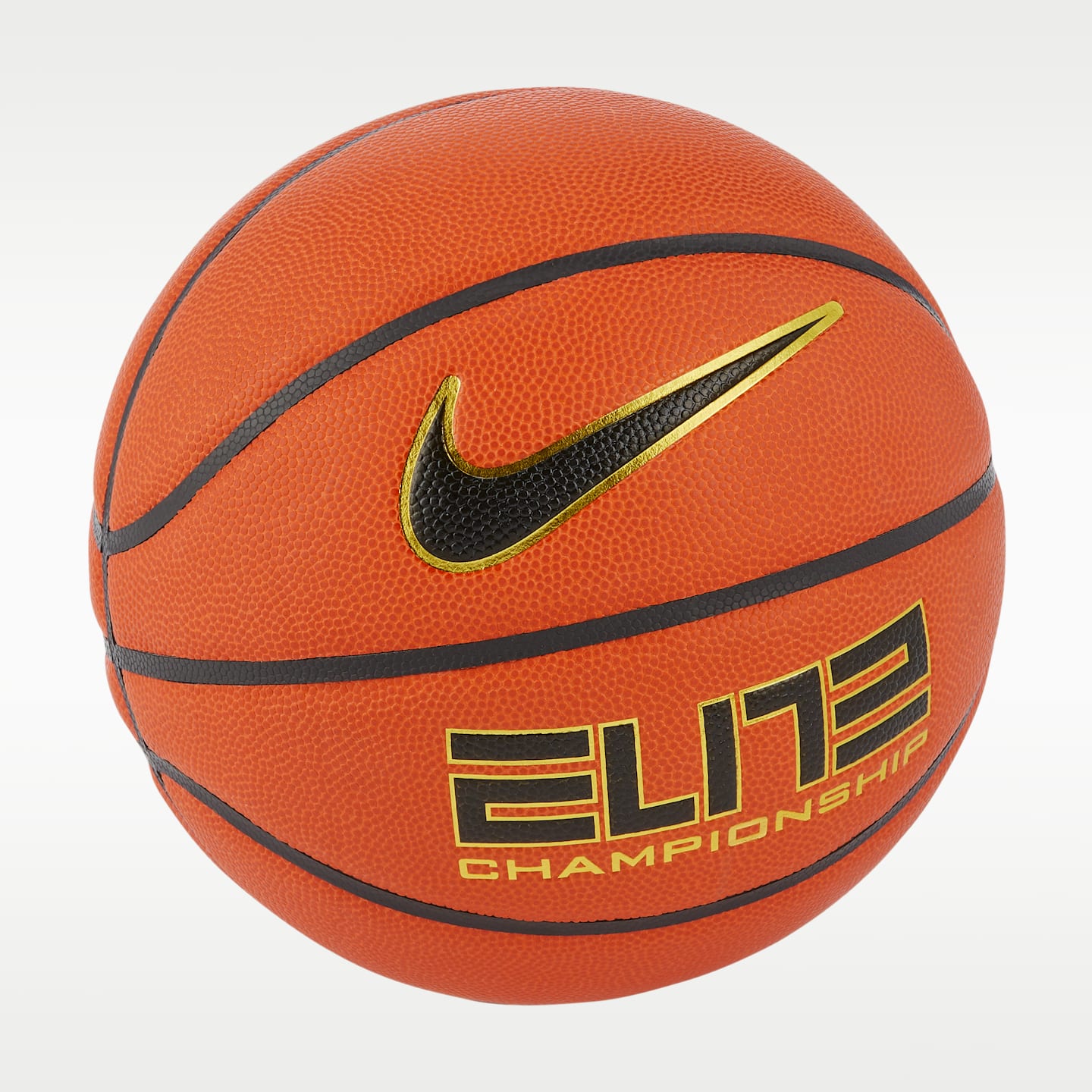 Мяч Nike Elite Championship Basketball для детей, цвет: Янтарный / Чёрный — фото 1