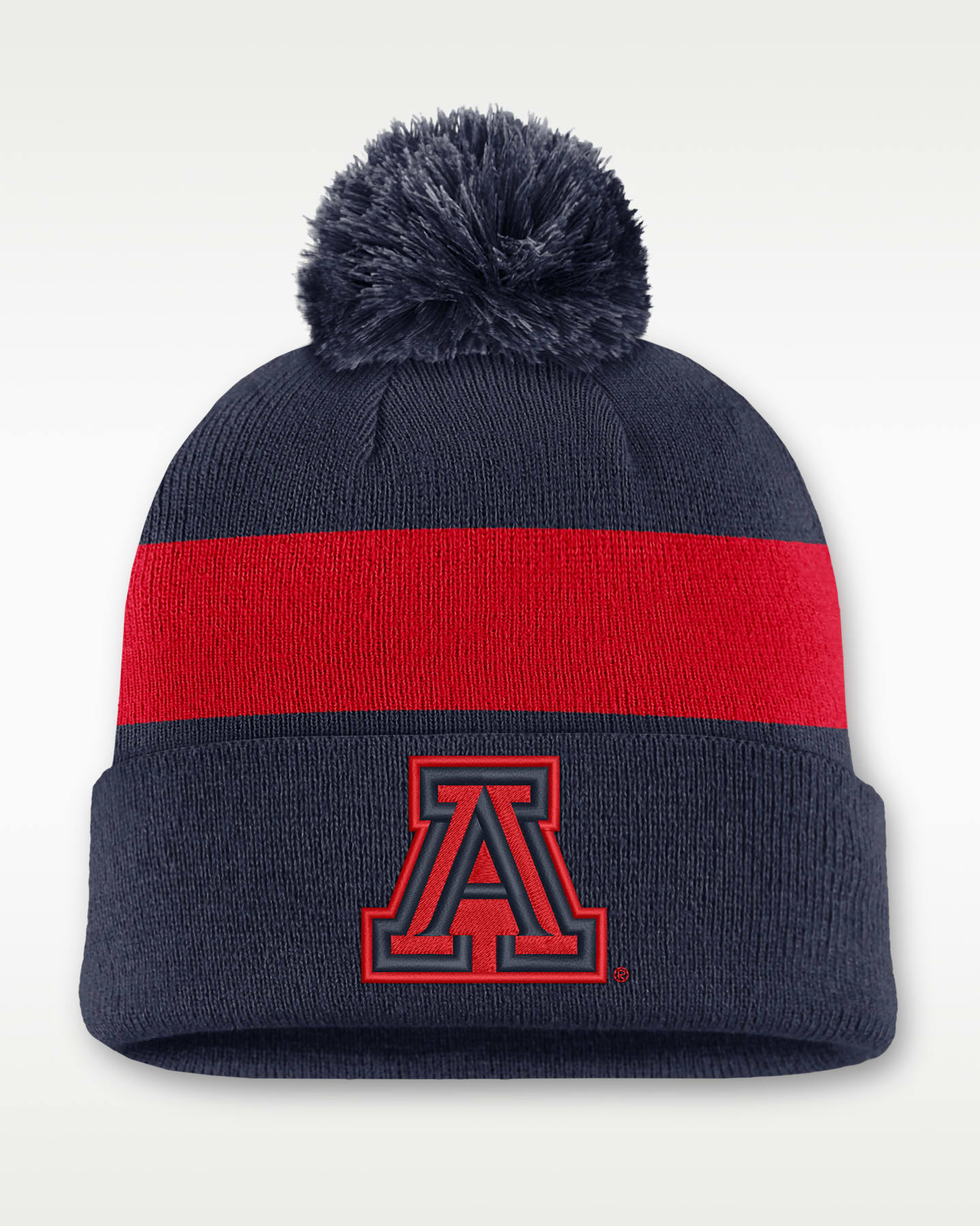 Мужская шапка-бини с отворотом Nike Arizona Peak College, цвет: Тёмно-синий — фото 3