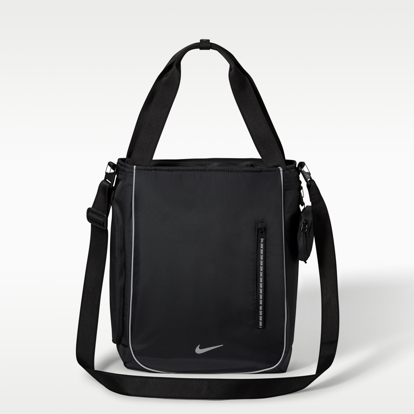 Сумка-тоут Nike Commute, 20 л, цвет: Чёрный / Серебряный — фото 2