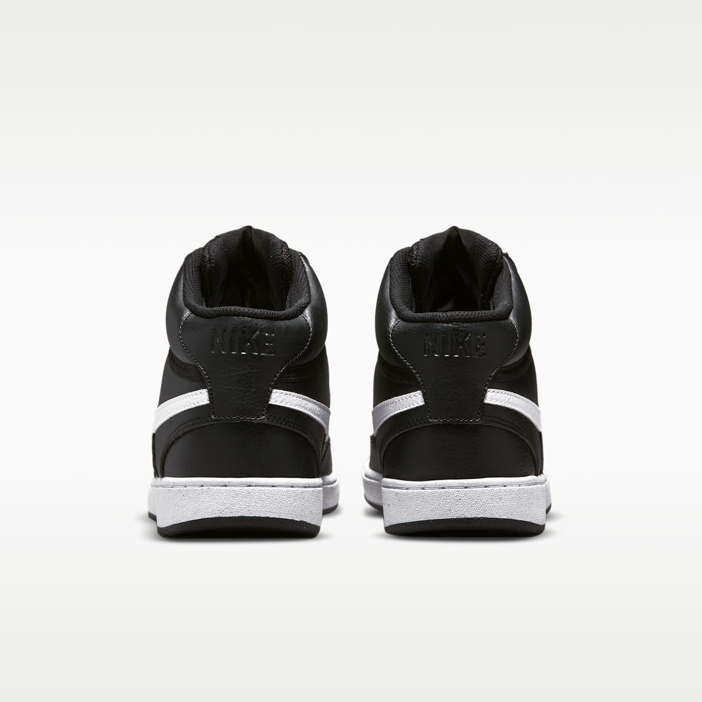 Мужские кроссовки Nike Court Vision Mid Next Nature, цвет: Чёрный / Белый — фото 7