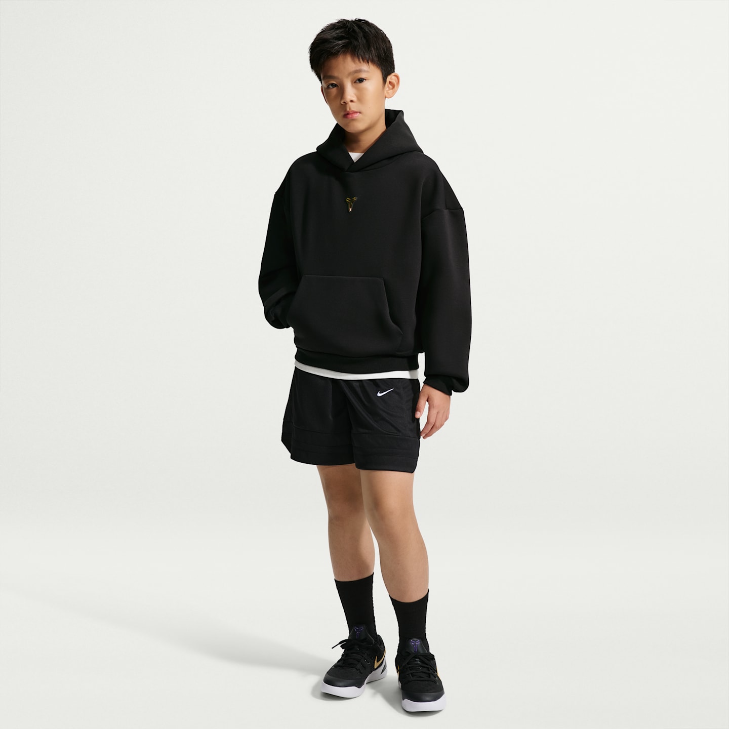 Детское худи Nike Kobe Therma-FIT Pullover, цвет: Чёрный — фото 4
