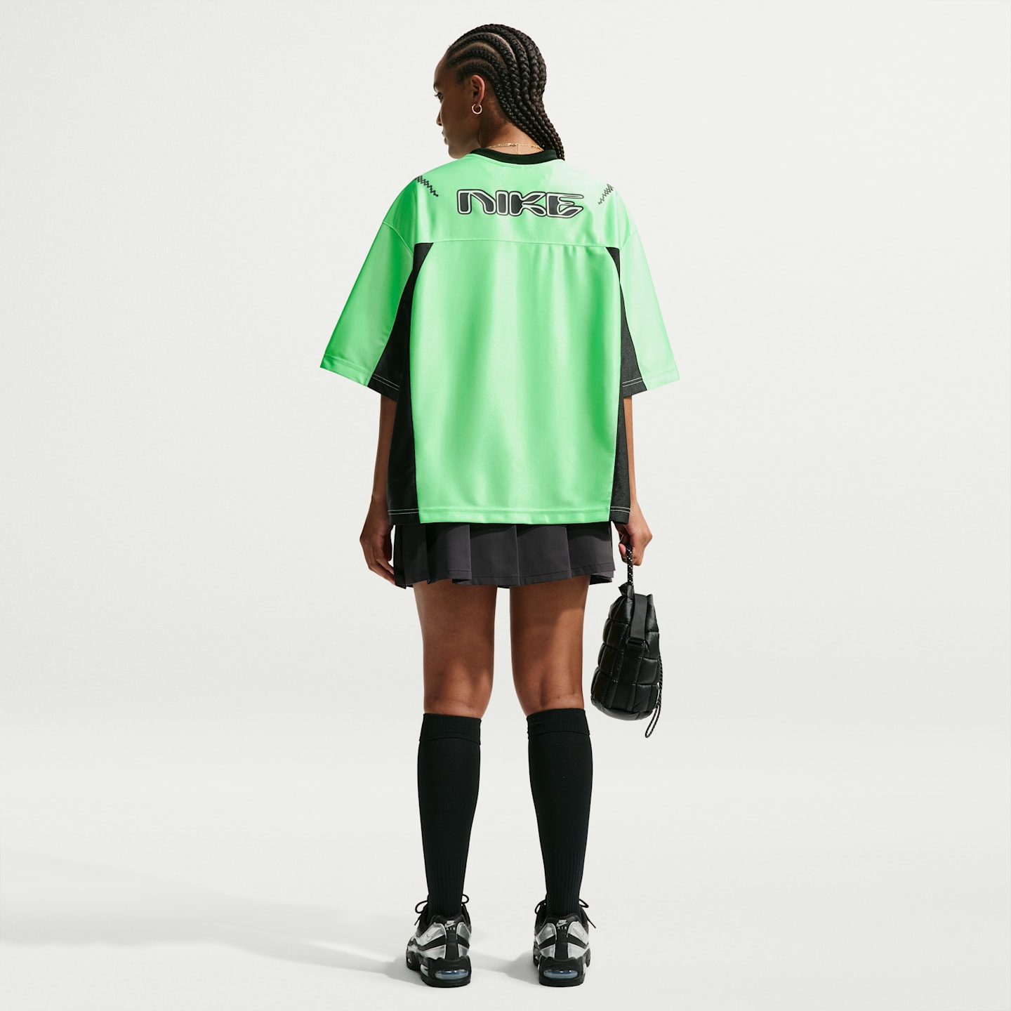 Женская плиссированная мини-юбка Nike Sportswear, цвет: Чёрный — фото 5
