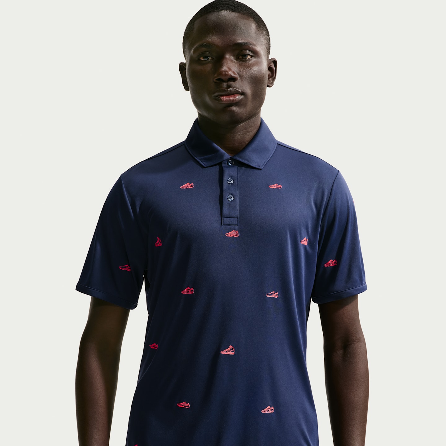 Мужское поло Nike Par Dri-FIT Polo, цвет: Тёмно-синий