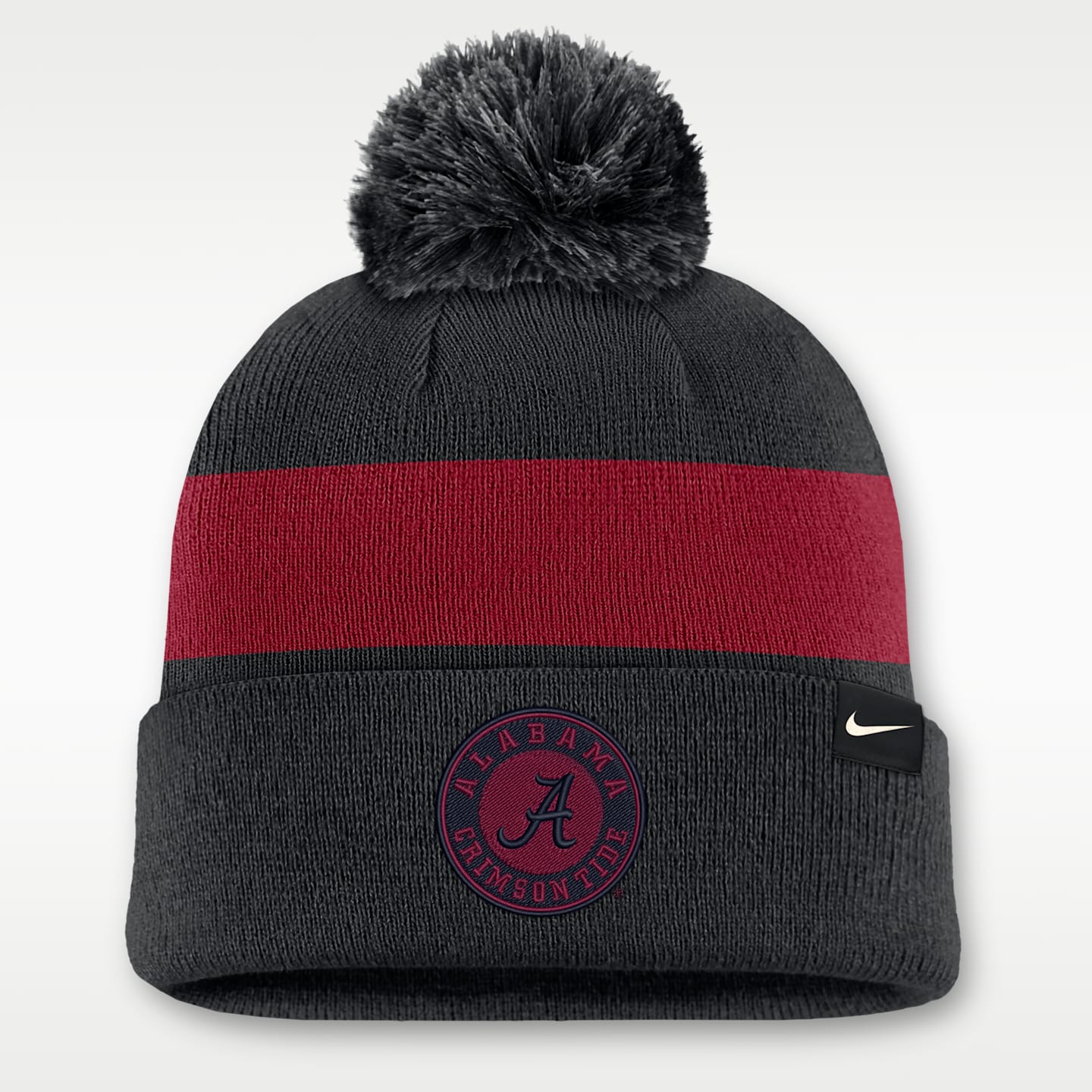 Мужская шапка Nike Alabama Peak College с отворотом, цвет: Чёрный — фото 2