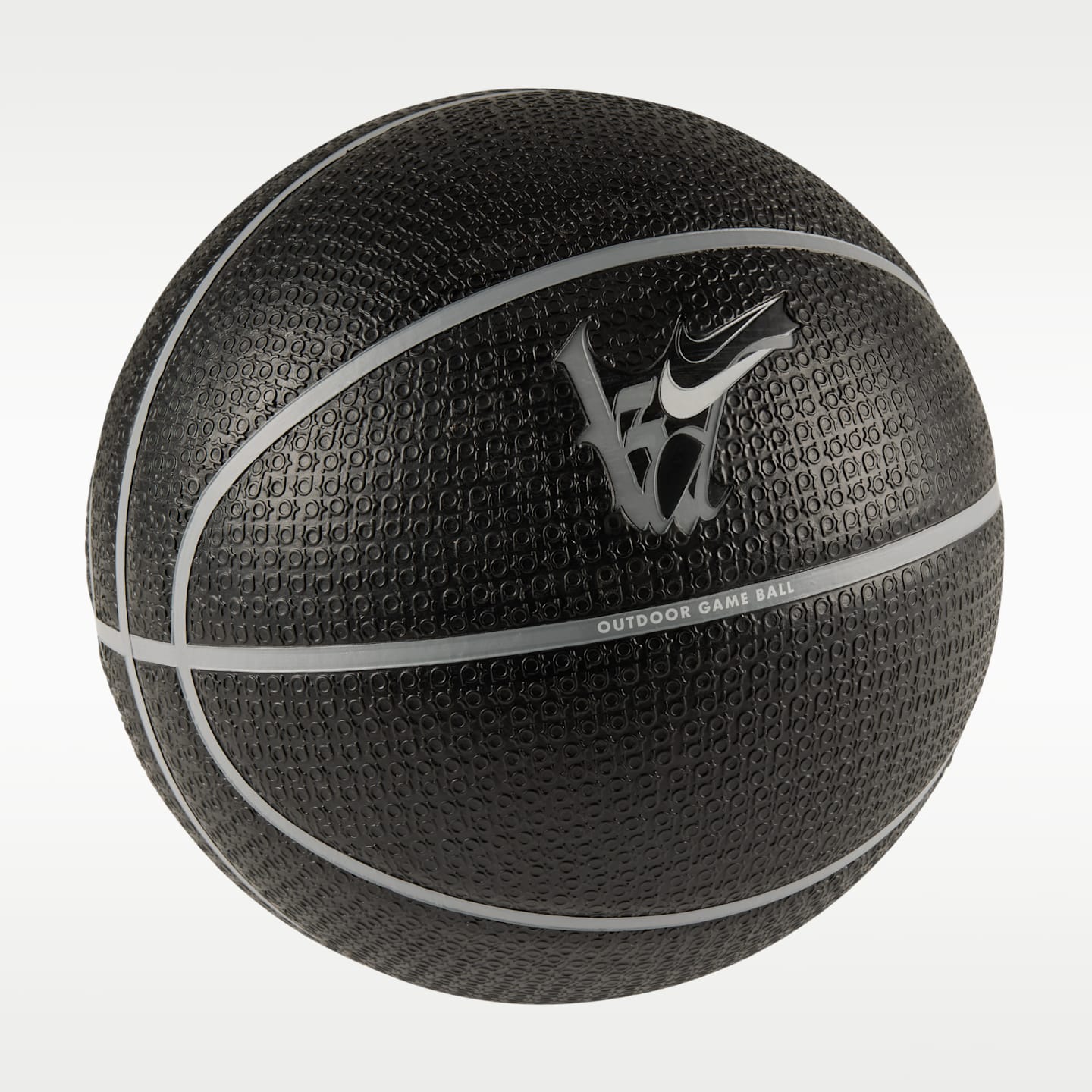 Мяч Nike Kevin Durant Playground Basketball (8 Panel) для детей, цвет: Чёрный / Волчий серый — фото 1