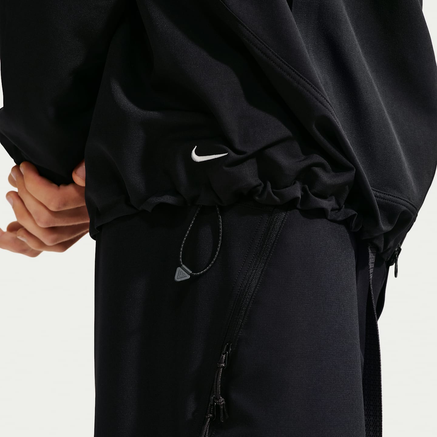 Мужская куртка для походов Nike ACG Cloud Trekker на молнии, цвет: Чёрный / Снежный белый — фото 7