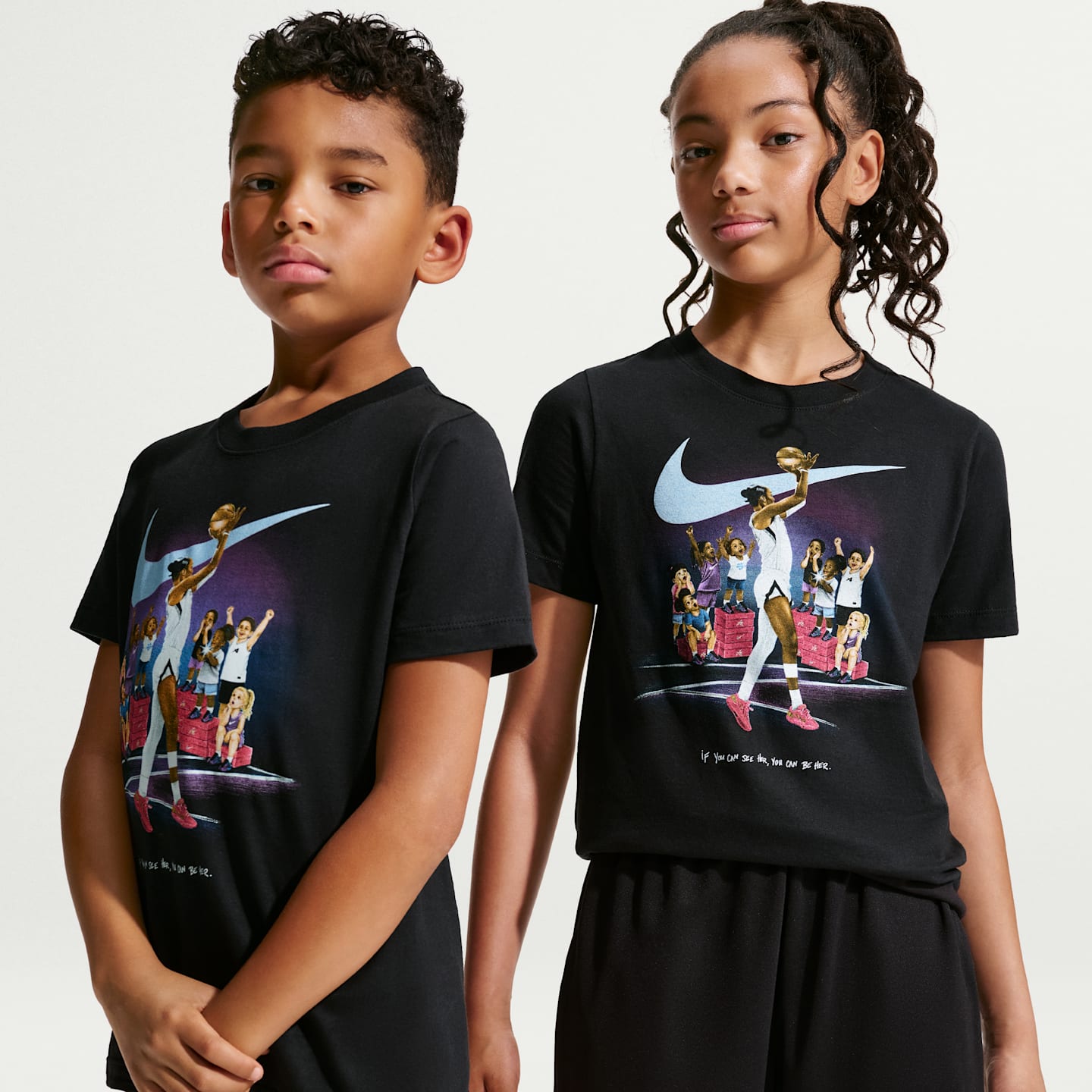 Детская футболка Nike A'ja Wilson, цвет: Чёрный — фото 1