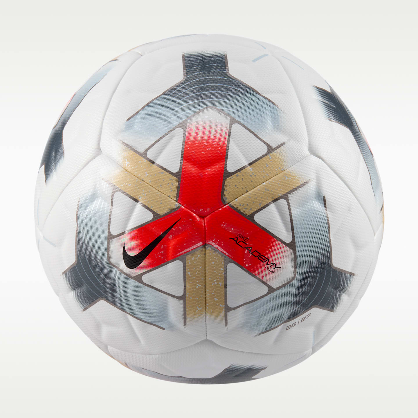 Мяч Nike Academy Plus Soccer Ball, цвет: Белый / Яркий малиновый, вариант 1 — фото 2
