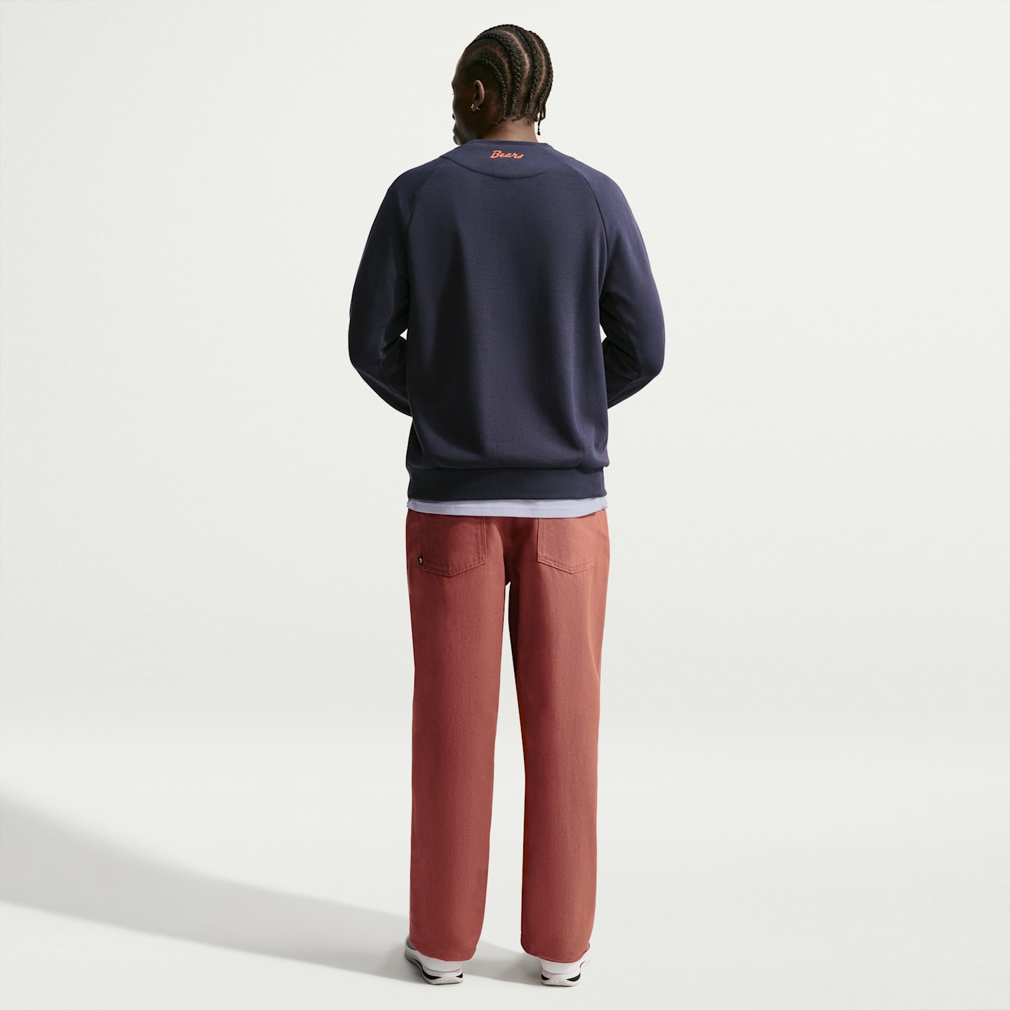 Мужской свитер Nike Chicago Bears Rivalries Collection Primary Dri-FIT NFL Pullover Crew, цвет: Тёмно-синий — фото 5