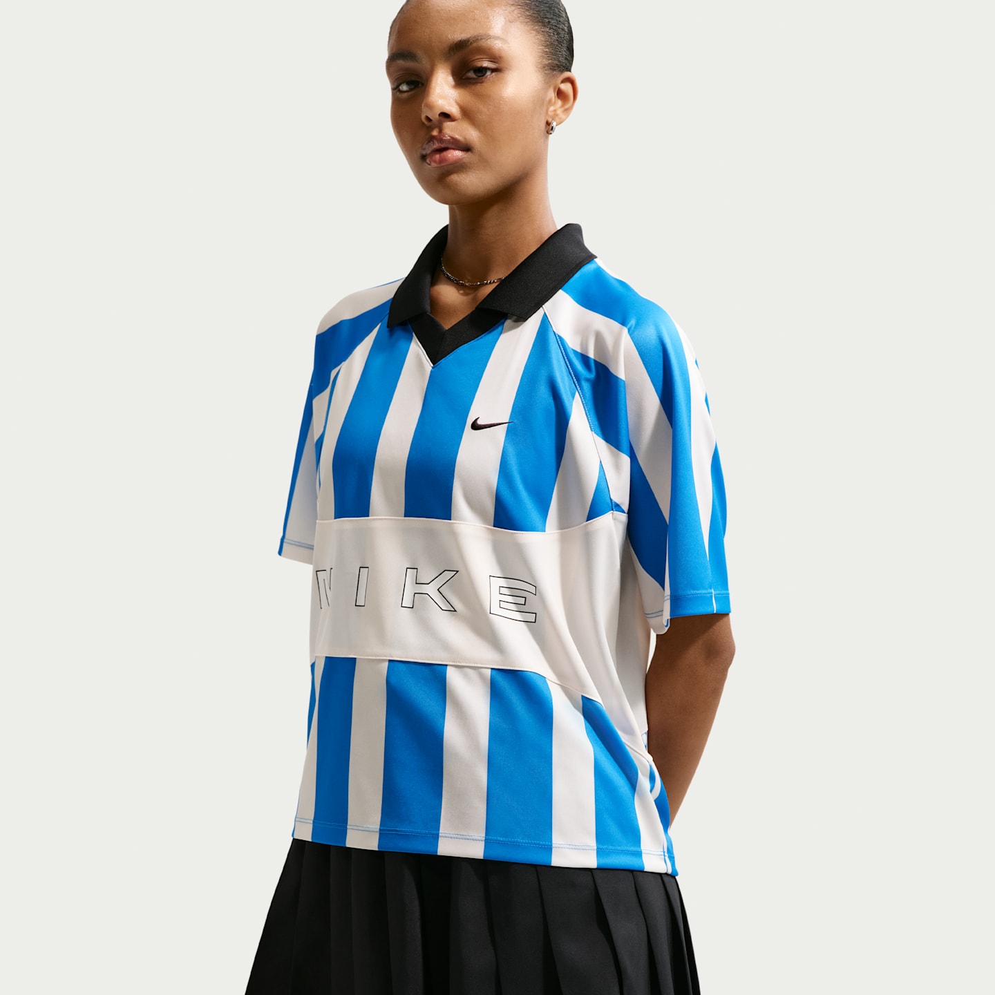 Женская юбка Nike Sportswear Pleated Skirt (Plus Size), цвет: Чёрный — фото 4