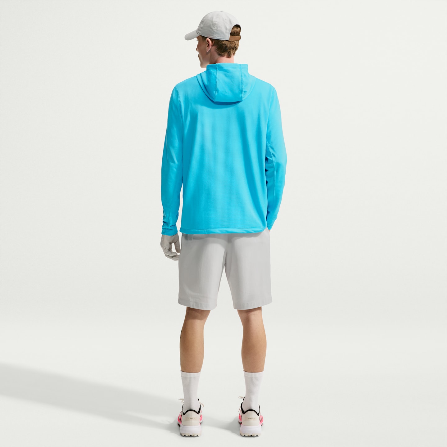Мужское худи для гольфа Nike Velocity Therma-FIT, цвет: Синий / Белый — фото 5