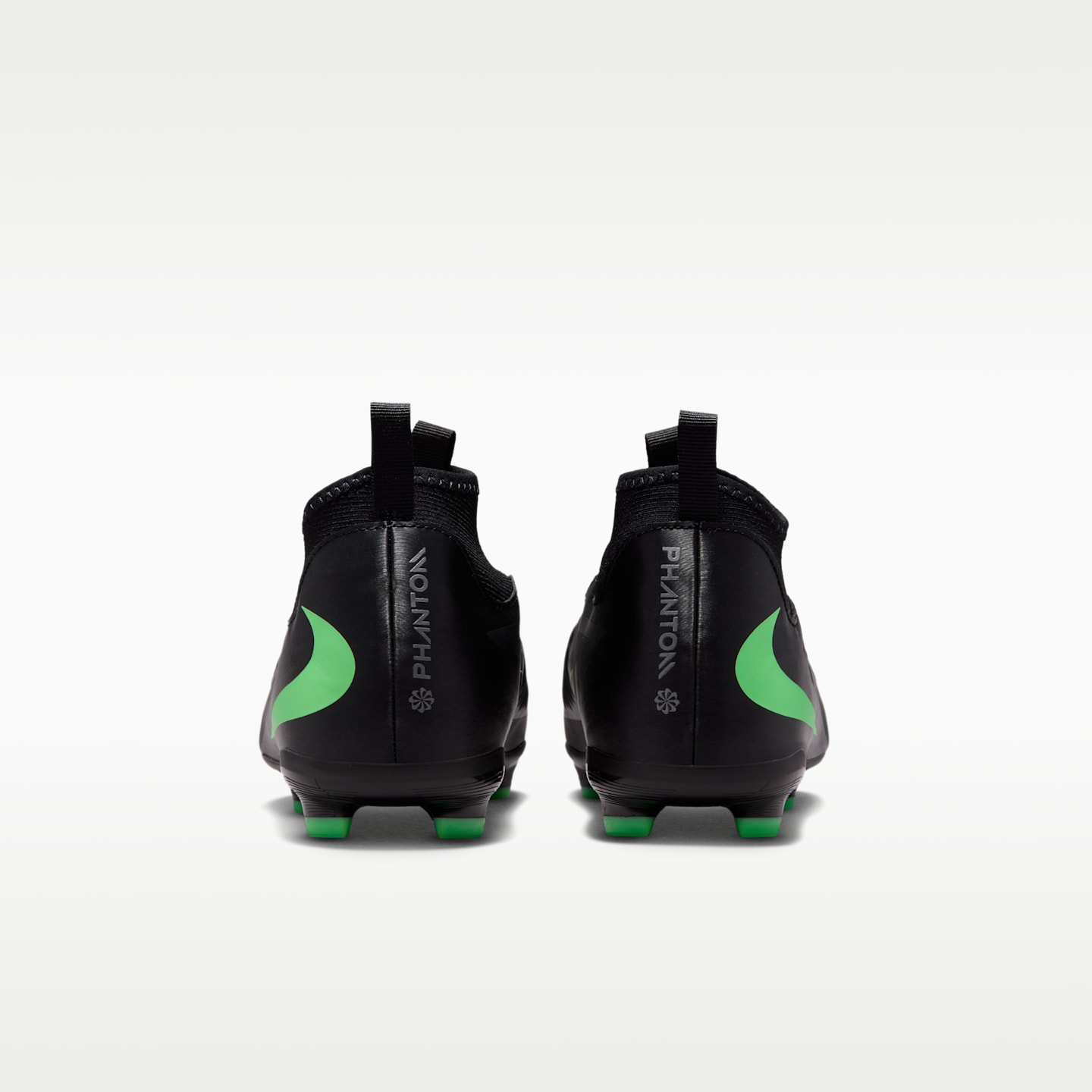 Детские кроссовки Nike Jr. Phantom 6 High Academy Turf Soccer, цвет: Чёрный / Зелёный — фото 6