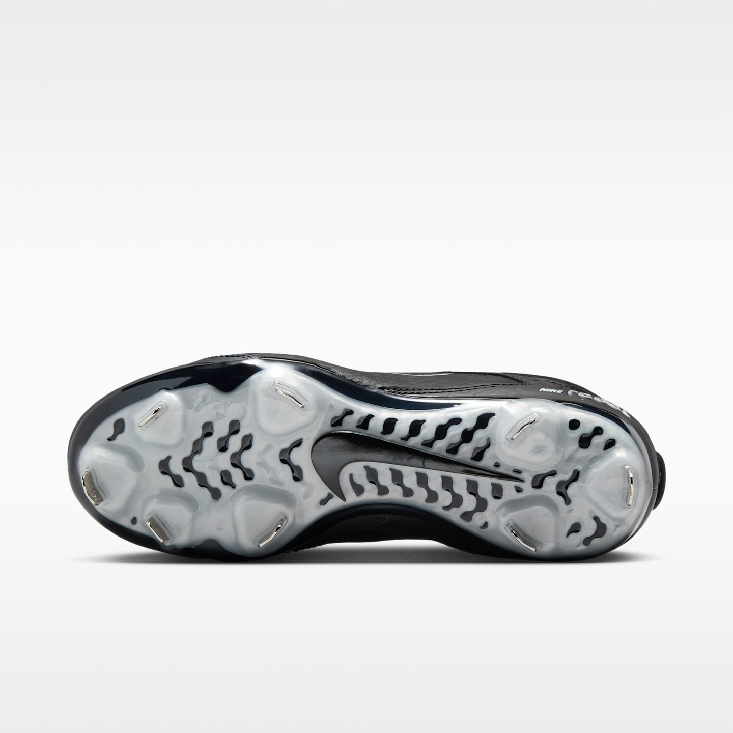 Женские бутсы Nike Hyperdiamond 4 Elite Softball Cleats, цвет: Чёрный / Железный серый — фото 2