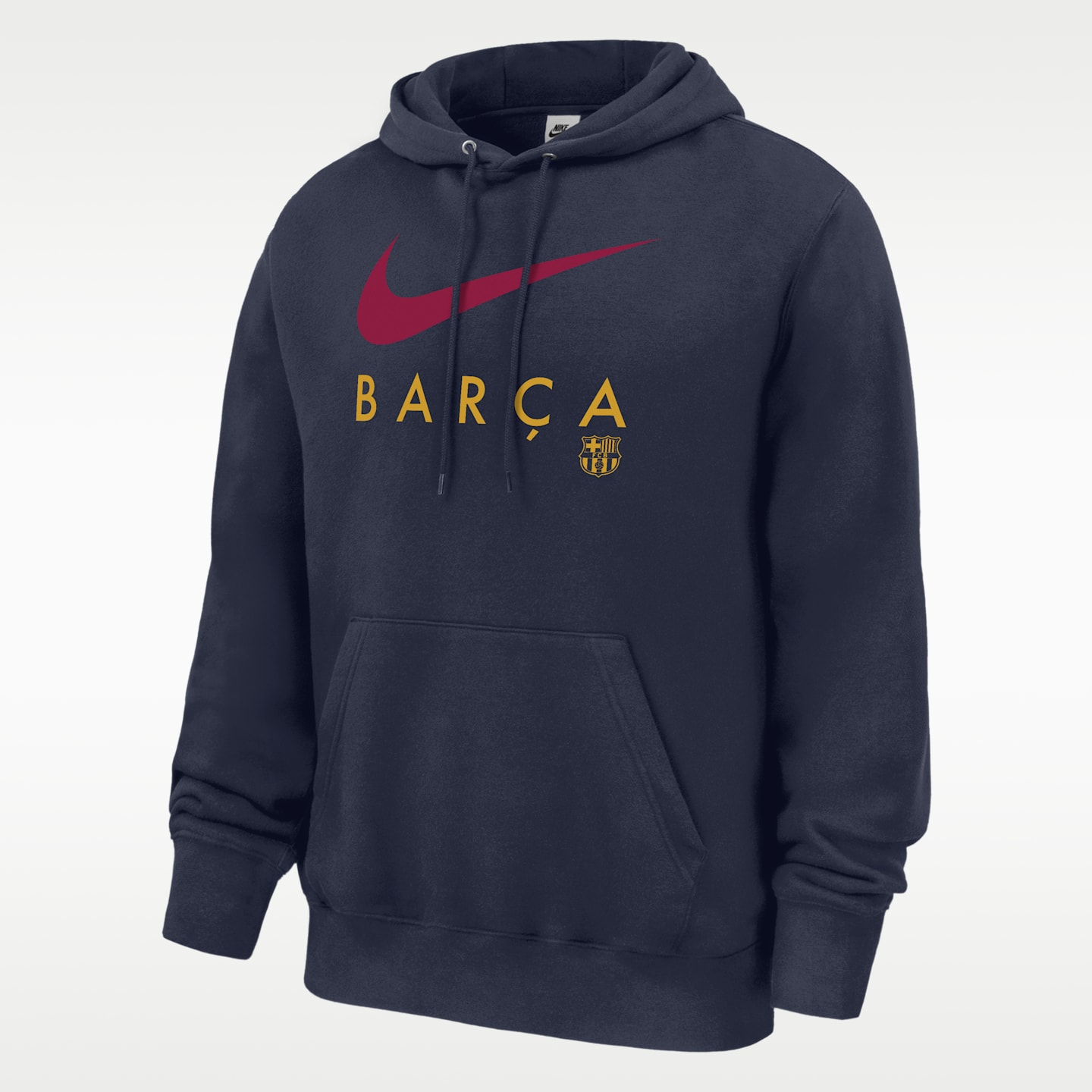 Мужское флисовое худи Nike Barcelona Club, цвет: Тёмно-синий — фото 1