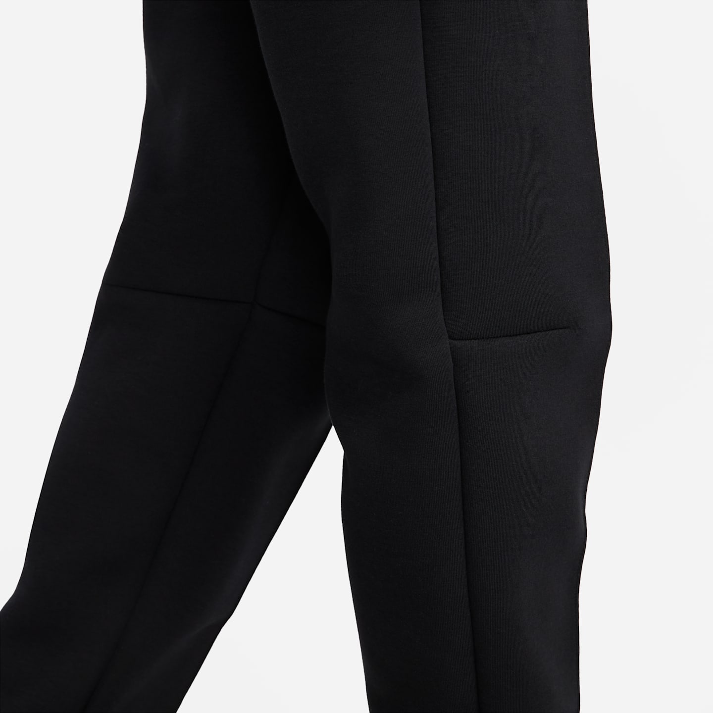 Женские джоггеры Nike Sportswear Tech Fleece со средней посадкой, большие размеры, цвет: Чёрный — фото 5