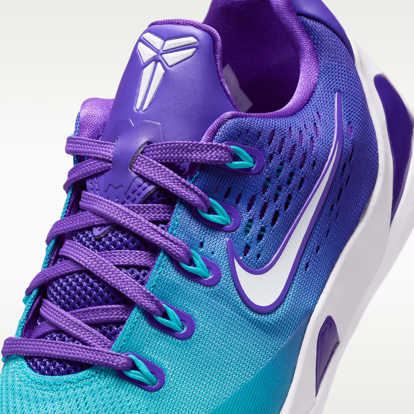 Детские кроссовки Nike Kobe IX Big Kids' Basketball, цвет: Фиолетовый / Белый — фото 7