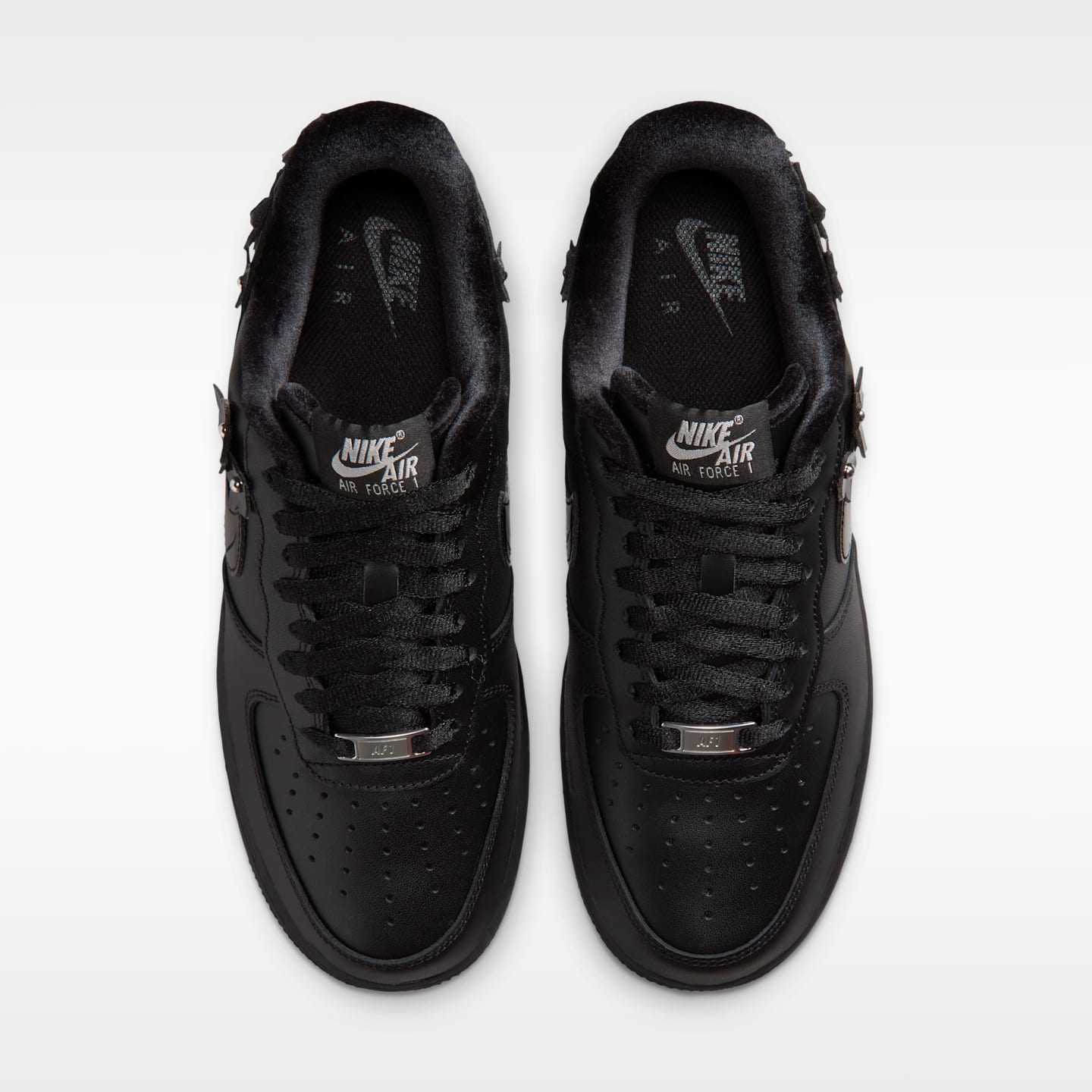 Женские кроссовки Nike Air Force 1 '07 "Florette", цвет: Чёрный / Почти чёрный — фото 4