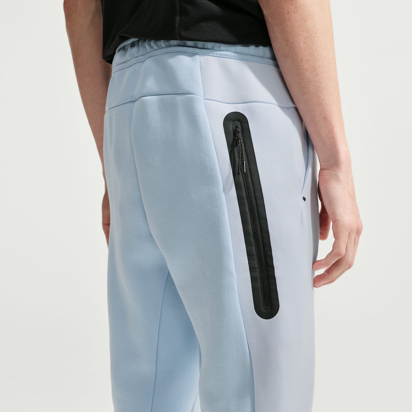 Мужские брюки Nike Tech Fleece Color-Block, цвет: Светлый синий / Серый — фото 3