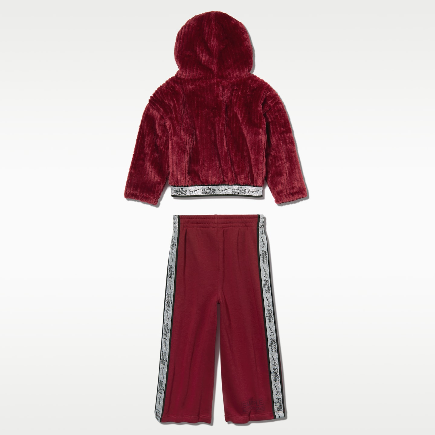 Комплект Nike Swoosh Sparkle 2-Piece Pants Set для малышей, цвет: Красный — фото 2