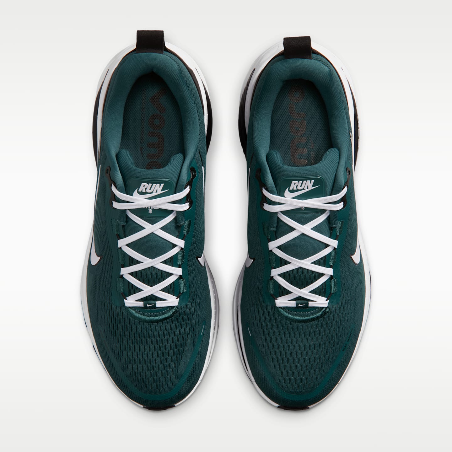 Мужские кроссовки Nike Vomero 18 (Philadelphia Eagles) NFL Road Running, цвет: Бирюзовый / Чёрный — фото 4